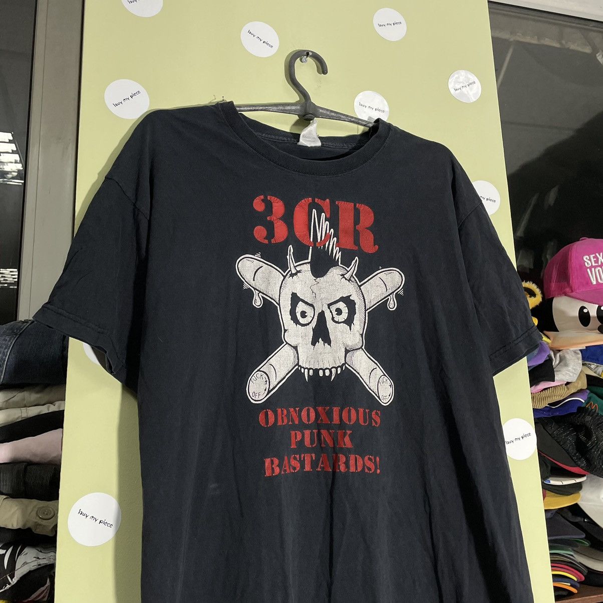 Band Tees Vintage 666 Y2K Punk Distress Dead Face Tee Rock Streetwear Size US L / EU 52-54 / 3 - 4 Thumbnail