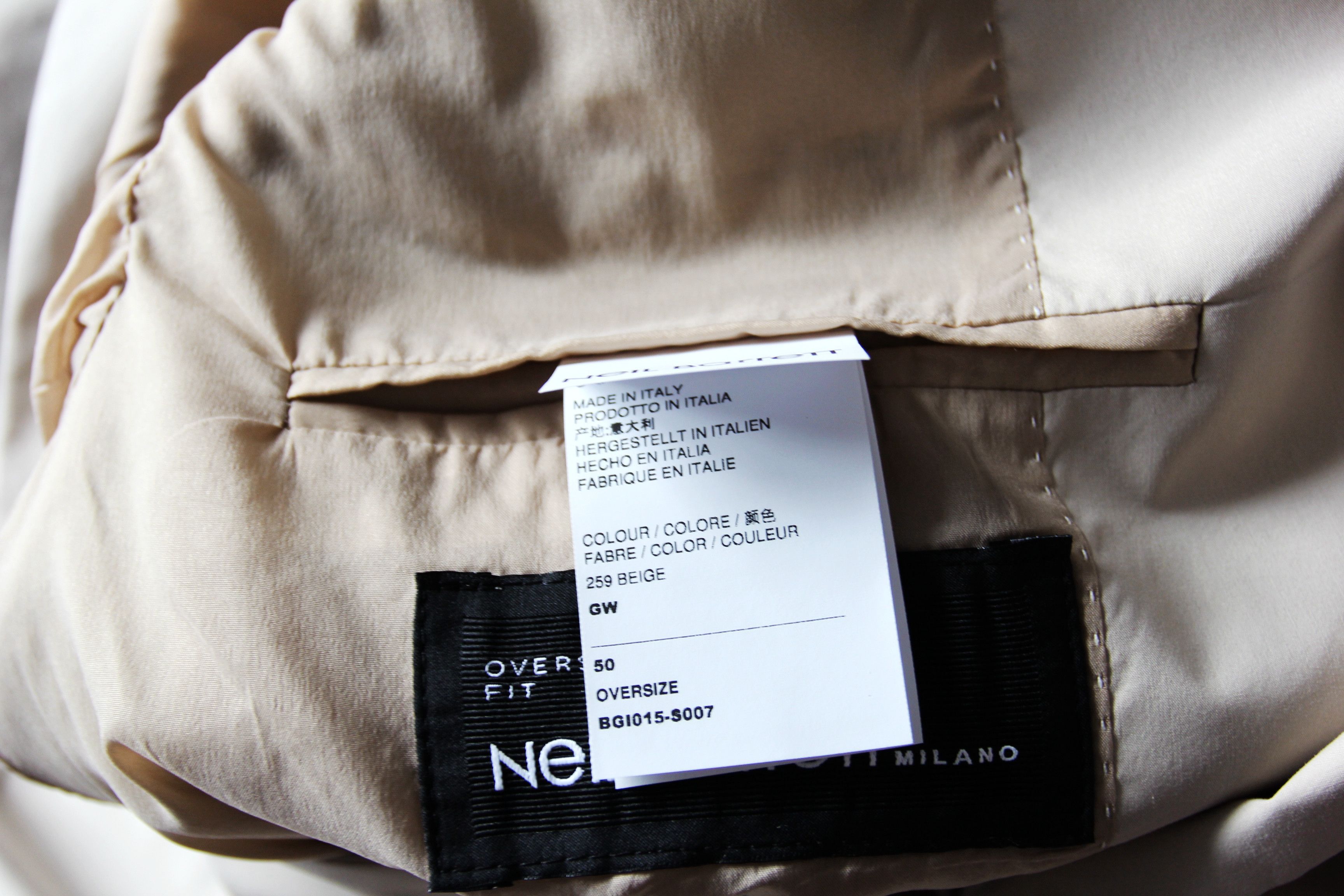 Neil Barrett BNWT SS22 NEIL BARRETT OVERSIZE LINED BLAZER JACKET 50 Size US M / EU 48-50 / 2 - 10 Thumbnail