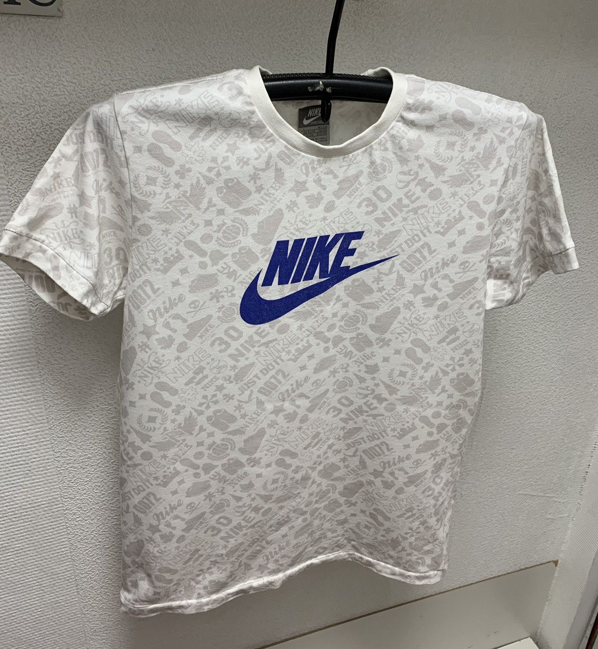 Nike Streetwear Vintage Nike vintage fullprint big logo t shirt L sz sb 2000th Grailed