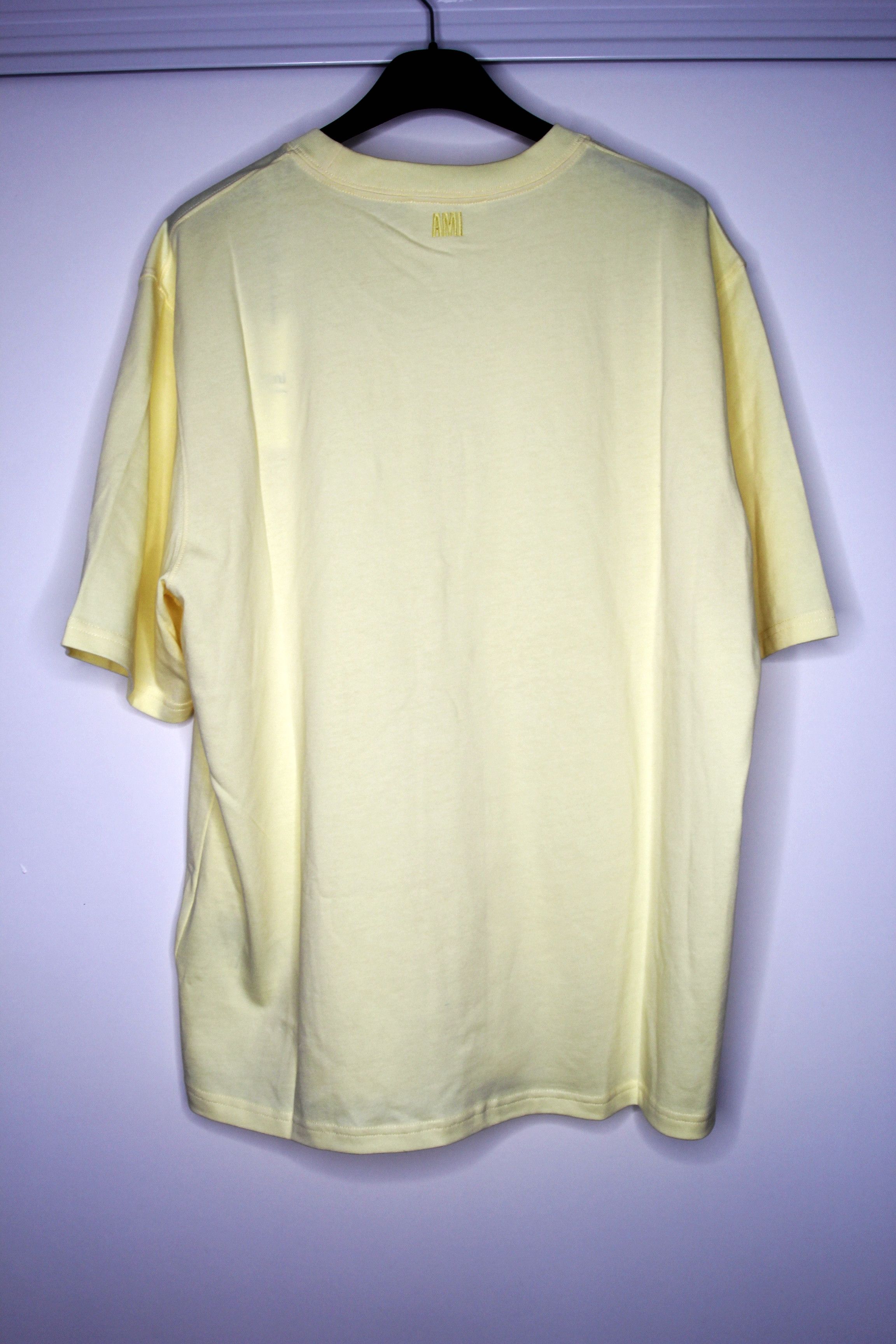 AMI BNWT SS22 AMI DE COEUR YELLOW TSHIRT S Size US S / EU 44-46 / 1 - 3 Thumbnail