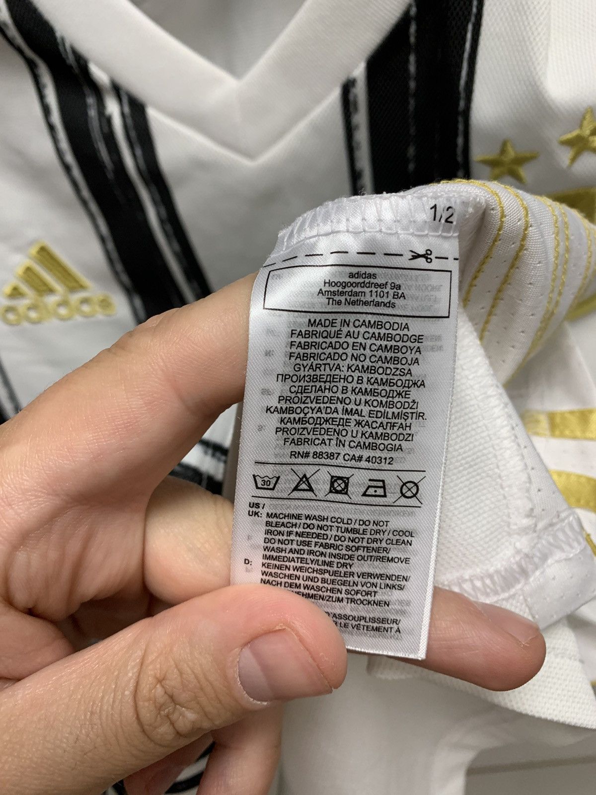 Adidas Juventus Adidas soccer jersey Jeep 2020 M sz pogba ronaldo Size US M / EU 48-50 / 2 - 6 Thumbnail
