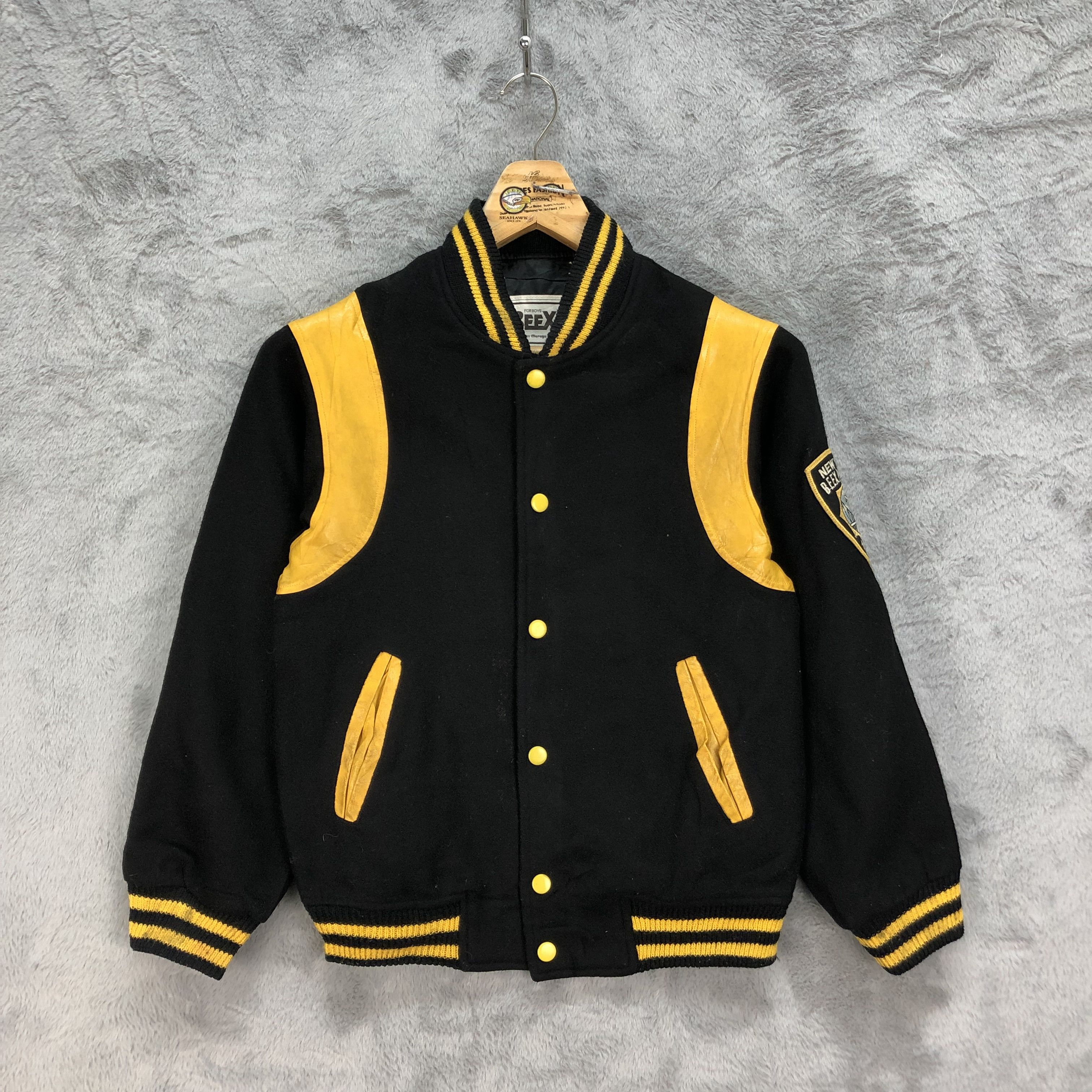 Vintage BEEX New York Beex Police Boys Wool Varsity Jacket #4832-172 Size US S / EU 44-46 / 1 - 1 Thumbnail