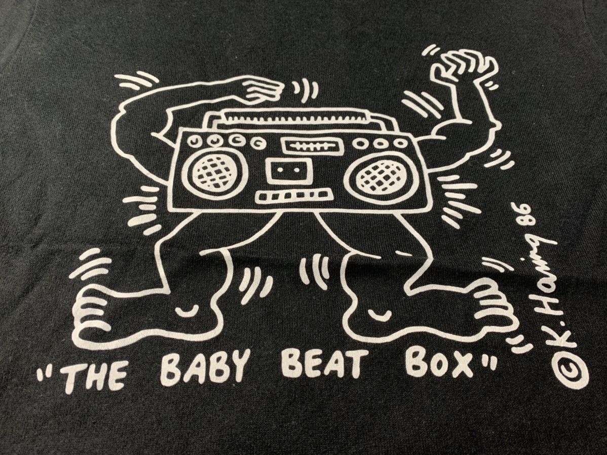 Japanese Brand Keith Haring Baby Beat Box Tee Art Concert Dance Size US L / EU 52-54 / 3 - 3 Thumbnail