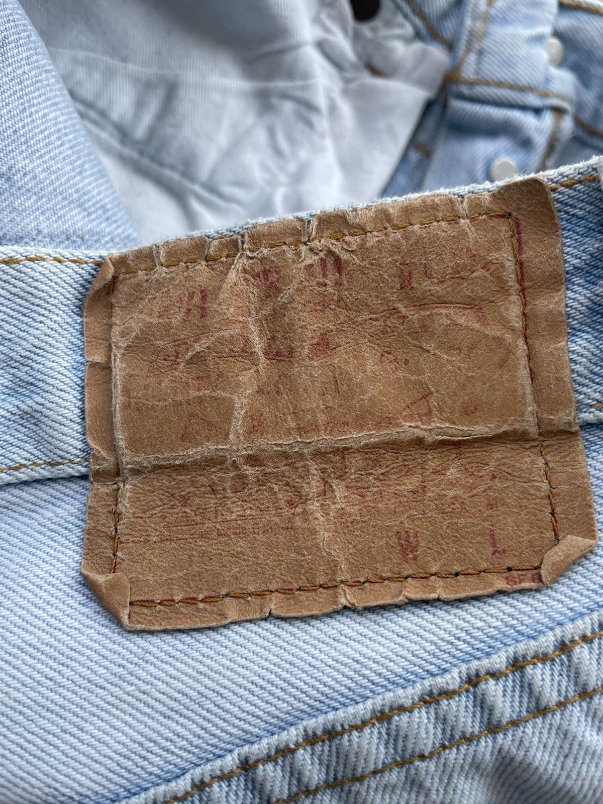 Levi's × Vintage Vintage Levis 501 1989 USA Aging Distressed Size US 30 / EU 46 - 10 Thumbnail