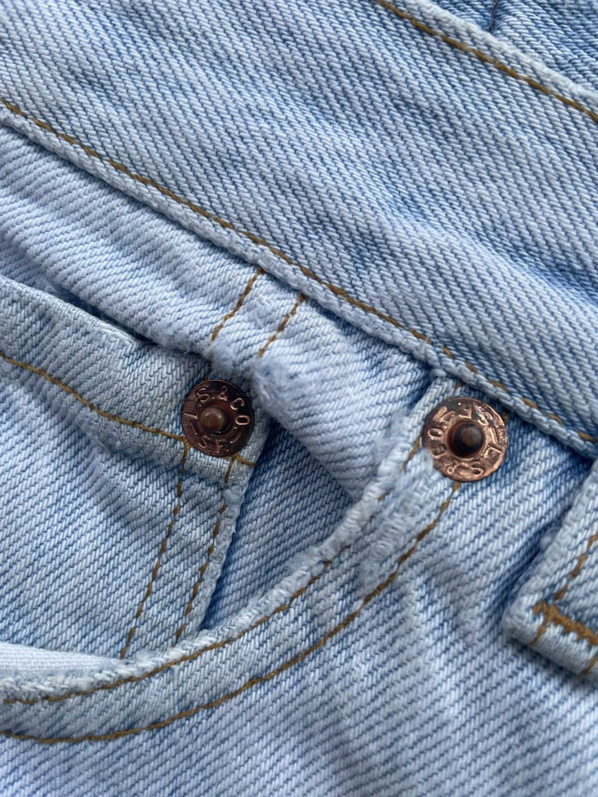Levi's × Vintage Vintage Levis 501 1989 USA Aging Distressed Size US 30 / EU 46 - 16 Thumbnail