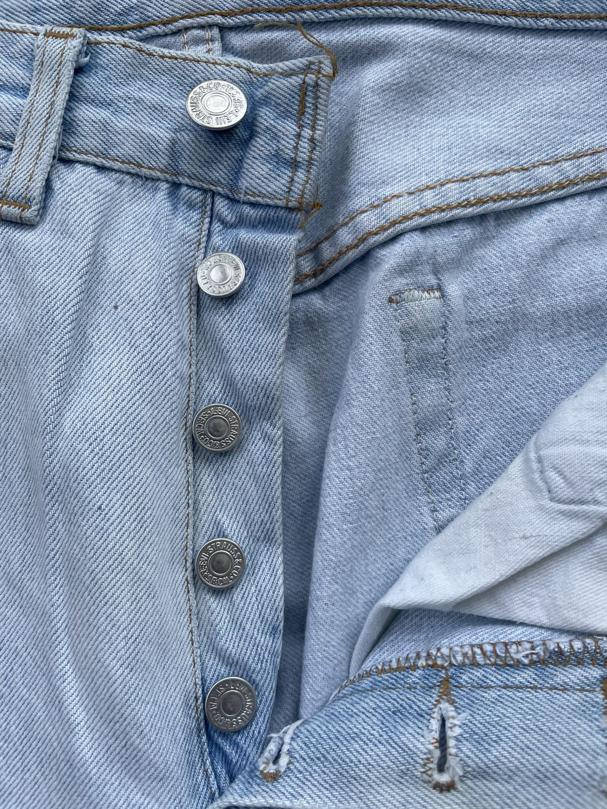 Levi's × Vintage Vintage Levis 501 1989 USA Aging Distressed Size US 30 / EU 46 - 18 Thumbnail