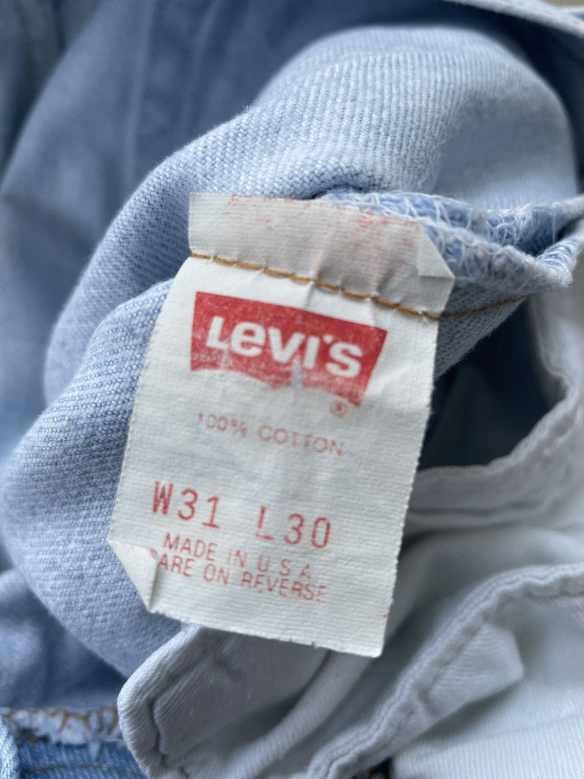 Levi's × Vintage Vintage Levis 501 1989 USA Aging Distressed Size US 30 / EU 46 - 13 Thumbnail