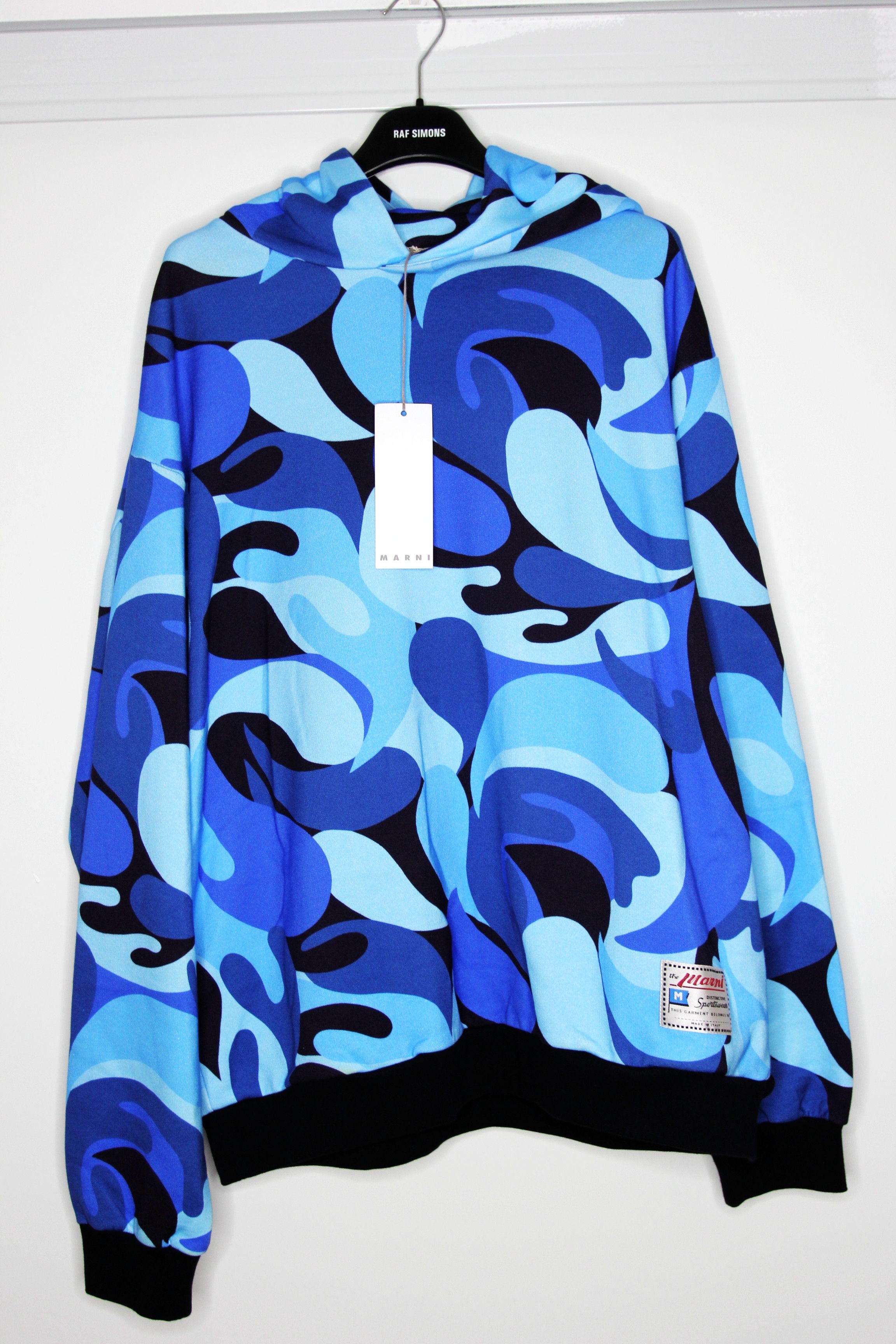 Marni BNWT SS22 MARNI ABSTRACT CAMO HOODIE 48 Size US M / EU 48-50 / 2 - 2 Thumbnail