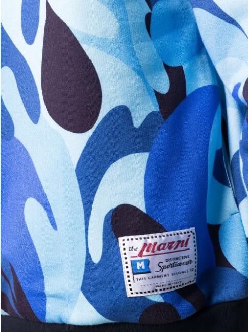 Marni BNWT SS22 MARNI ABSTRACT CAMO HOODIE 48 Size US M / EU 48-50 / 2 - 11 Thumbnail
