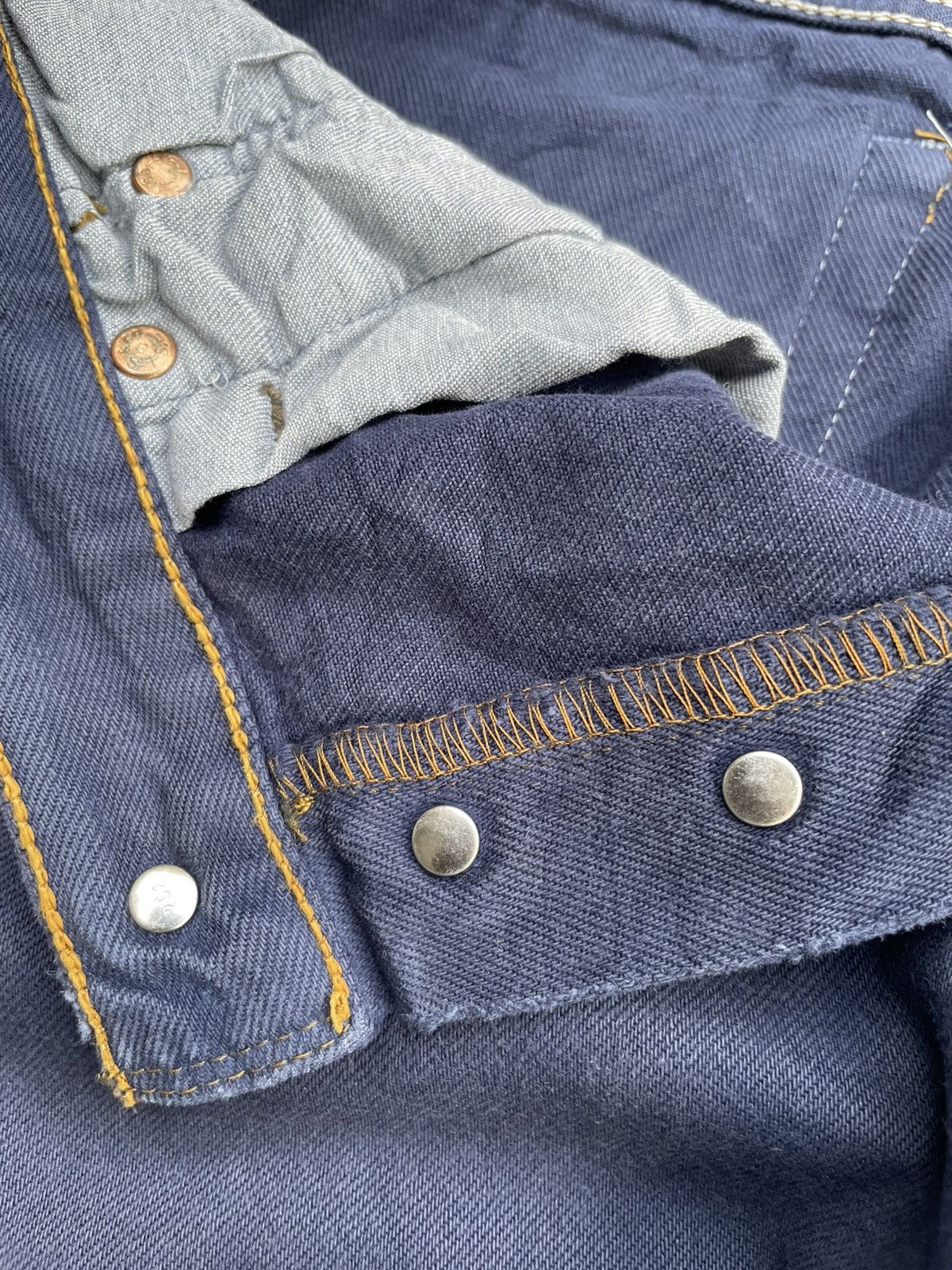 Levi's Vintage 1999 Levis 501 e Purple Denim Size US 31 - 17 Thumbnail