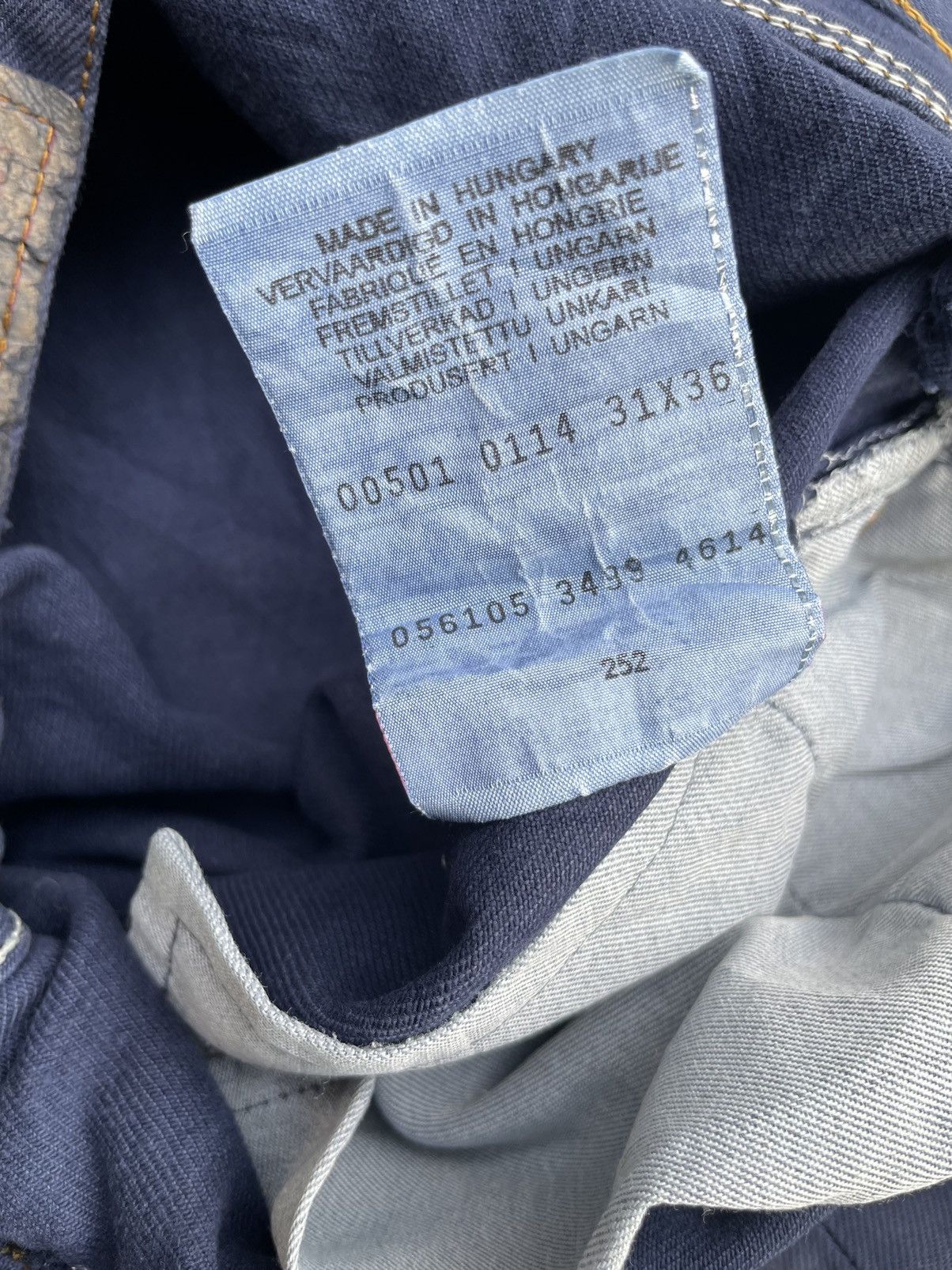 Levi's Vintage 1999 Levis 501 e Purple Denim Size US 31 - 15 Thumbnail