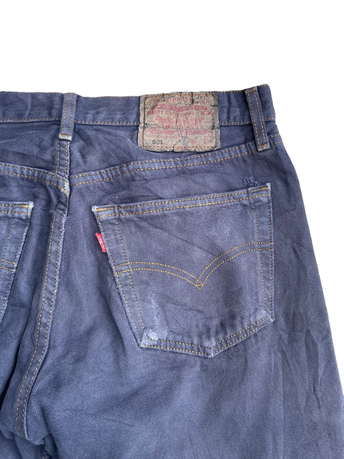 Levi's Vintage 1999 Levis 501 e Purple Denim Size US 31 - 10 Thumbnail