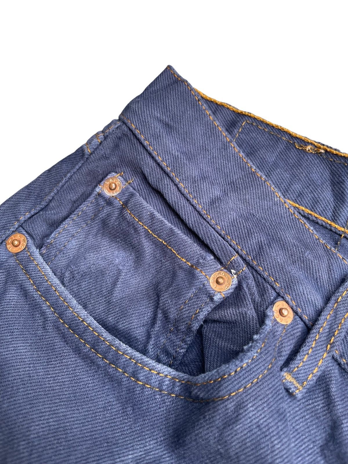 Levi's Vintage 1999 Levis 501 e Purple Denim Size US 31 - 7 Thumbnail
