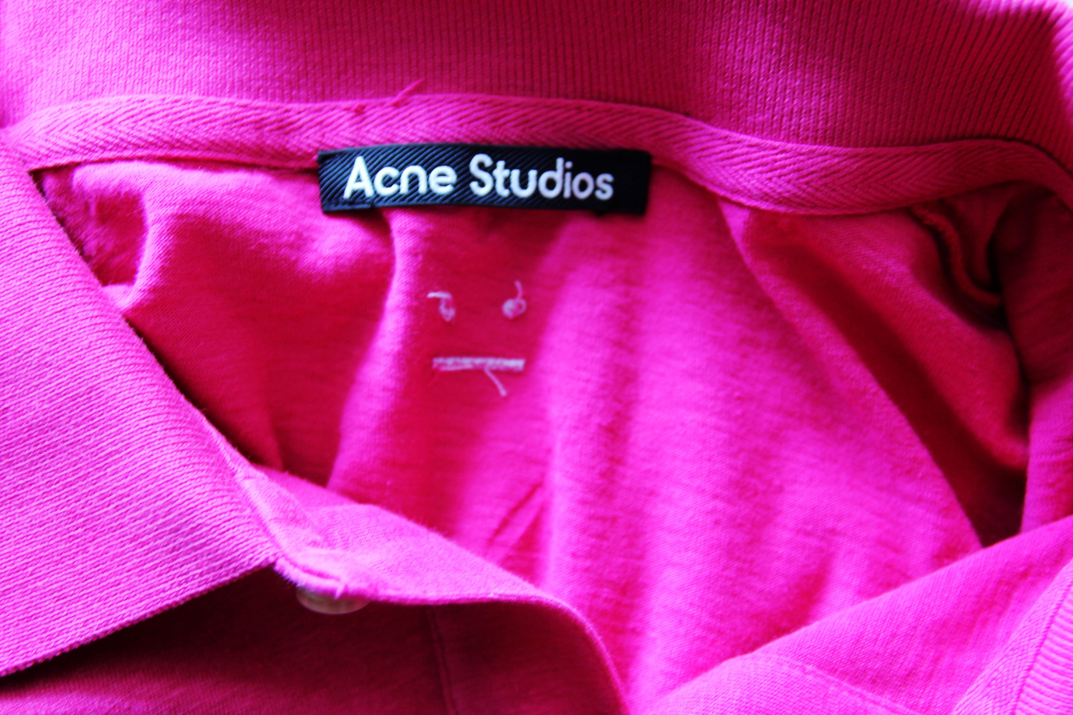 Acne Studios BNWT SS22 ACNE STUDIOS FACE MOTIF POLO SHIRT M Size US M / EU 48-50 / 2 - 8 Thumbnail
