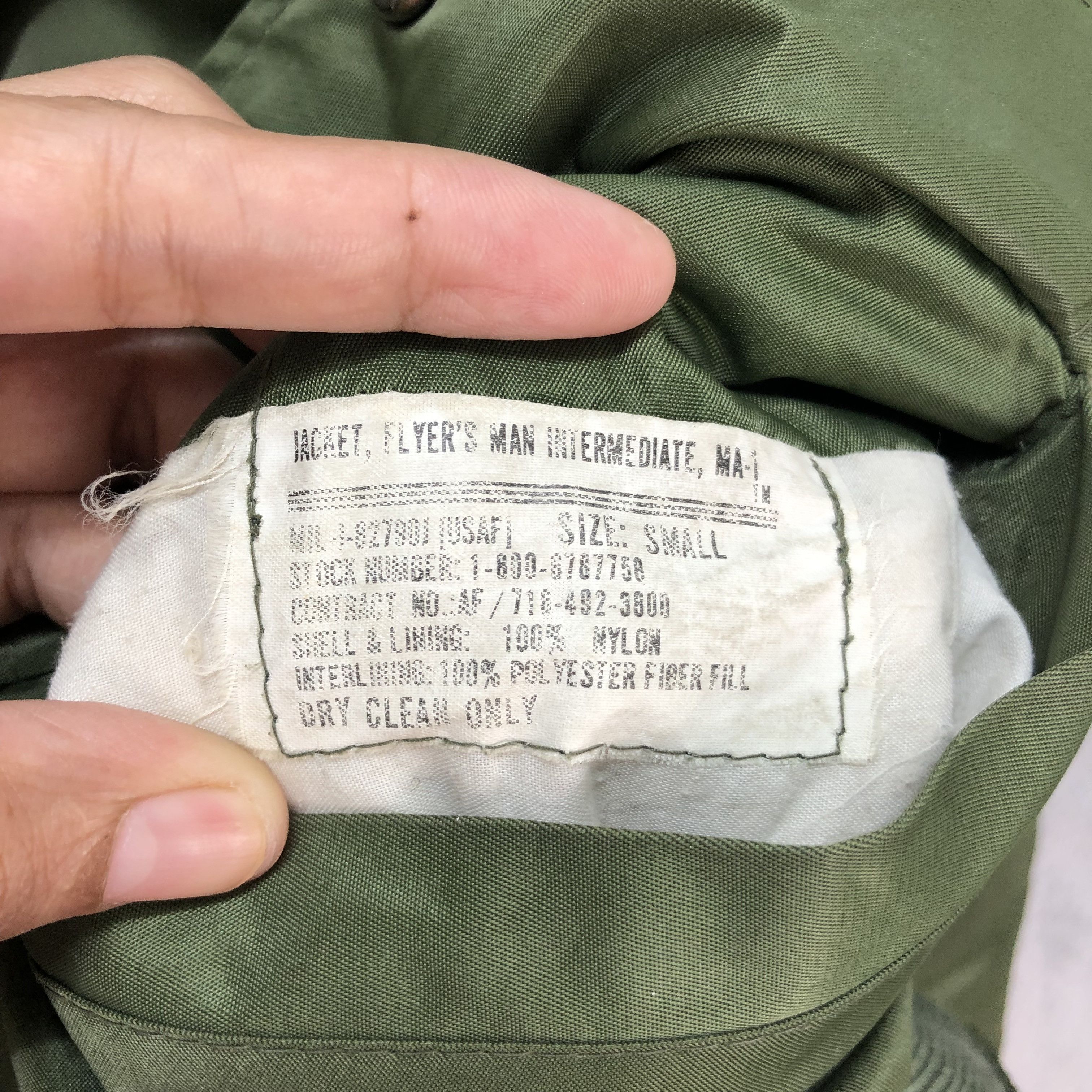 Vintage VINTAGE USAF MA1 JACKET / BOMBER JACKET #5485-192 Size US S / EU 44-46 / 1 - 10 Thumbnail