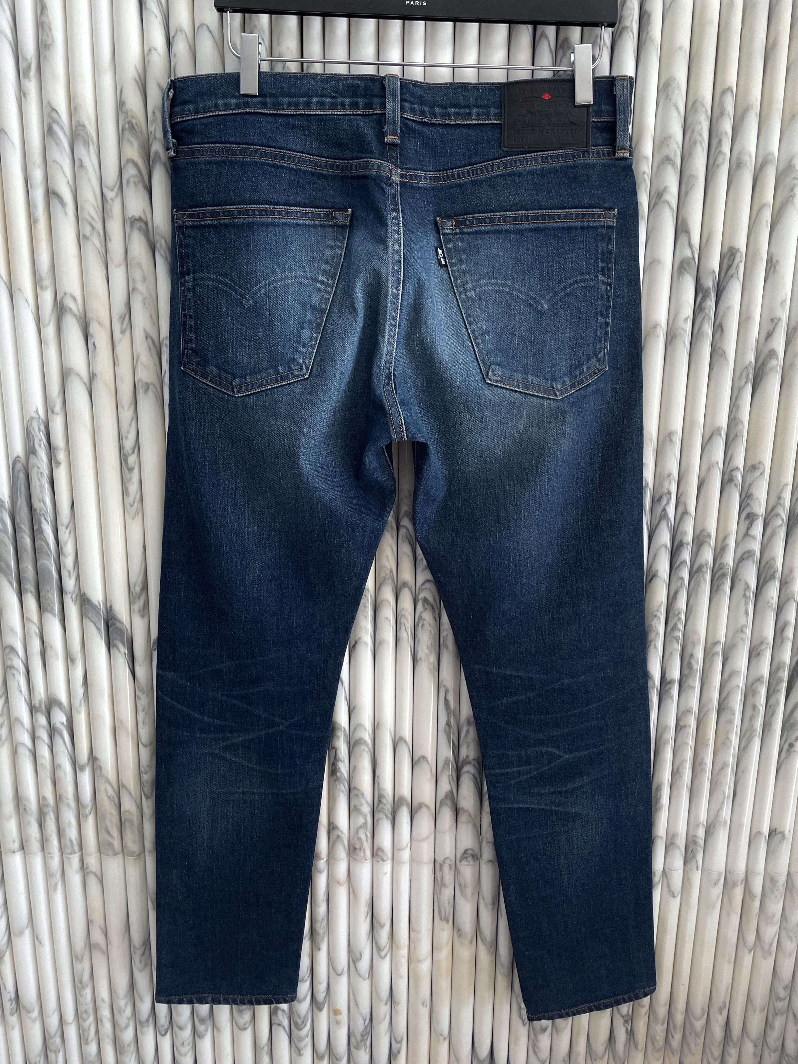 Levi's MADE IN JAPAN 512 SLIM TAPERED WASHED INDIGO JEANS Size US 32 / EU 48 - 7 Thumbnail