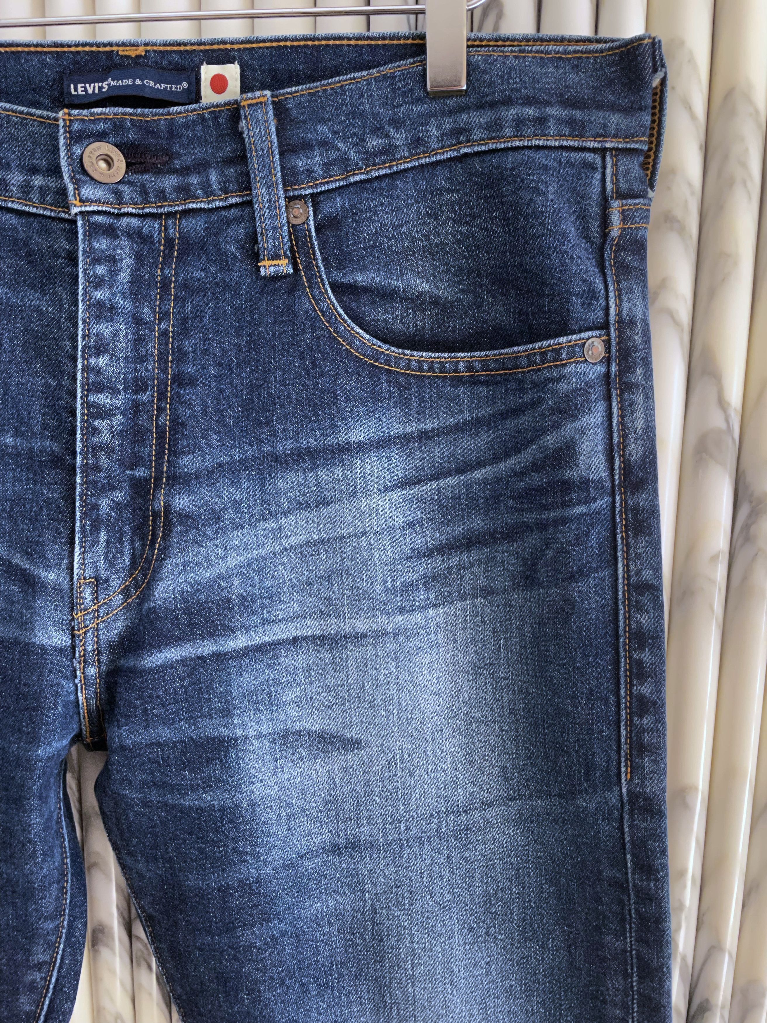 Levi's MADE IN JAPAN 512 SLIM TAPERED WASHED INDIGO JEANS Size US 32 / EU 48 - 5 Thumbnail