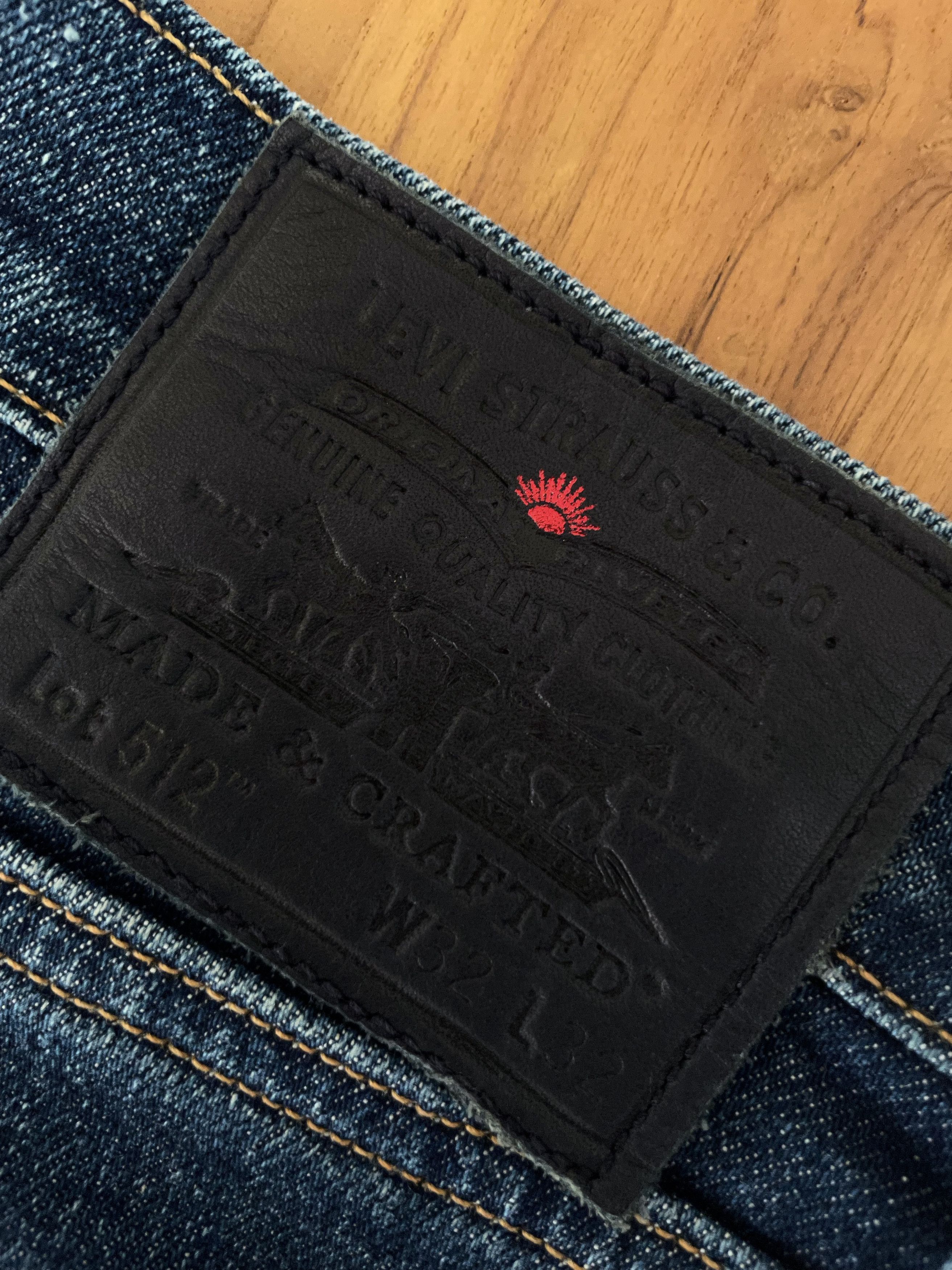 Levi's MADE IN JAPAN 512 SLIM TAPERED WASHED INDIGO JEANS Size US 32 / EU 48 - 12 Thumbnail