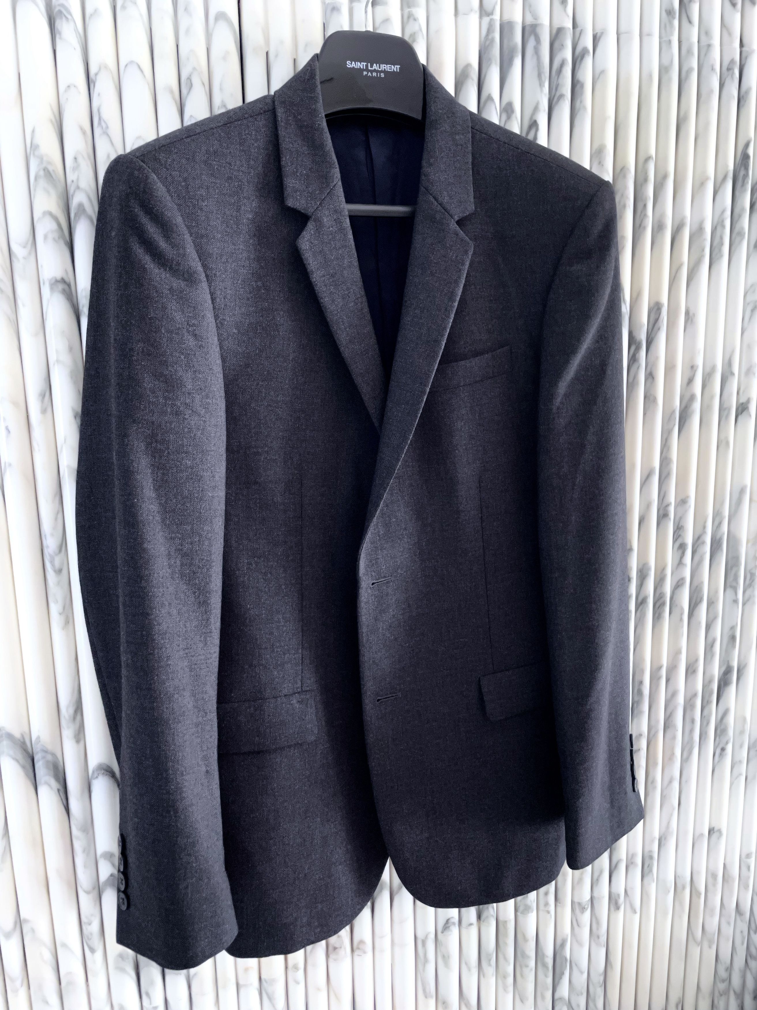 Cos CLASSIC GREY WOOL SLIM FIT SUIT Size 48S - 2 Thumbnail