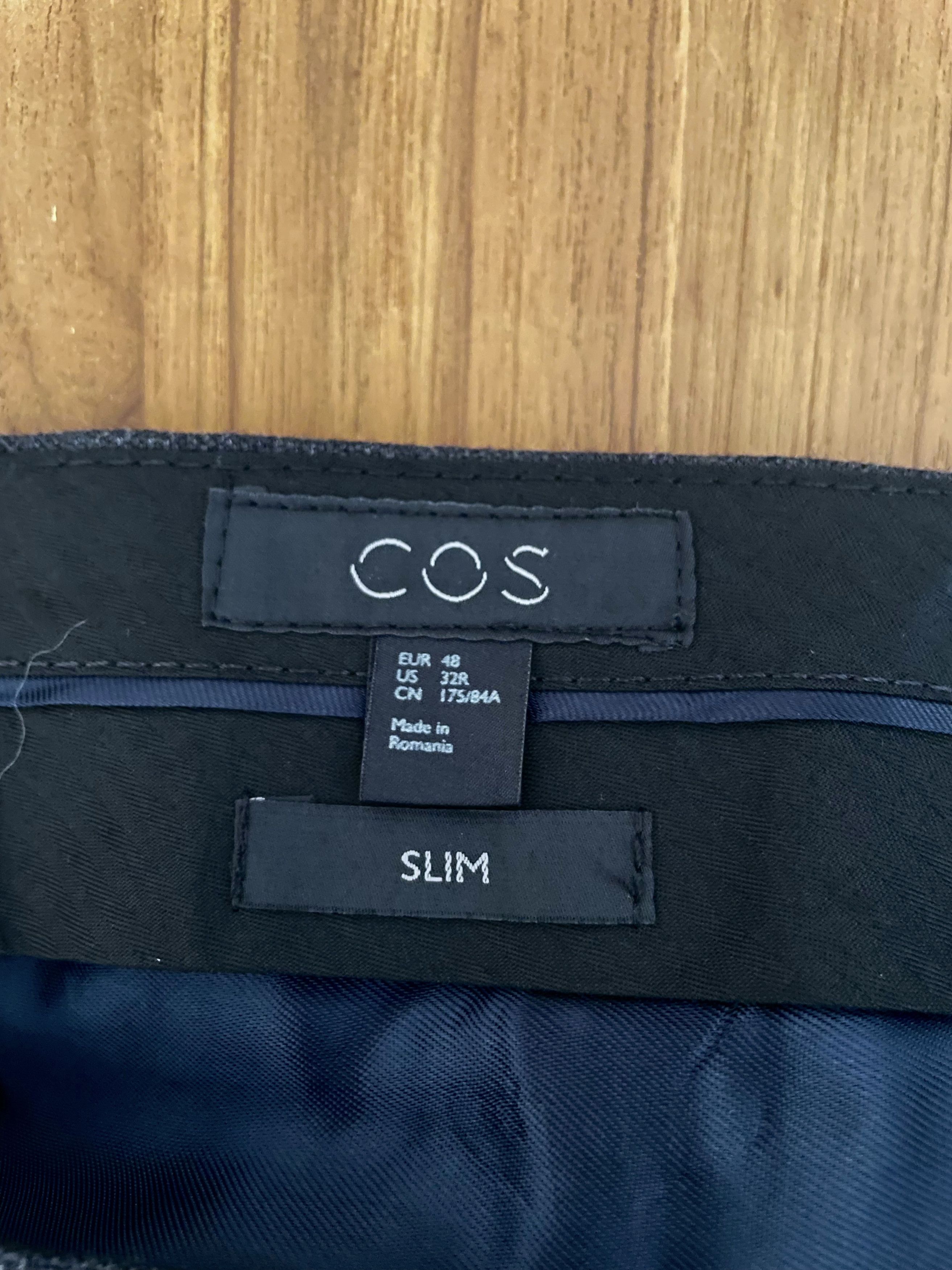 Cos CLASSIC GREY WOOL SLIM FIT SUIT Size 48S - 8 Thumbnail