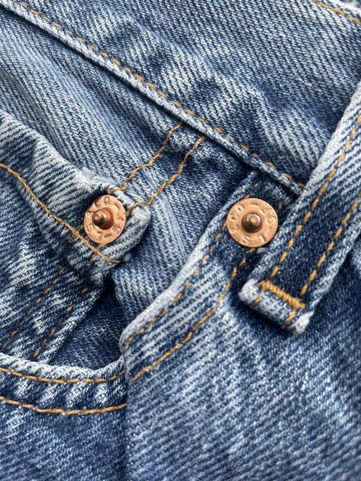 Levi's Vintage Levi’s 501 1997 Usa Aging Wash Denim Size US 35 - 15 Thumbnail