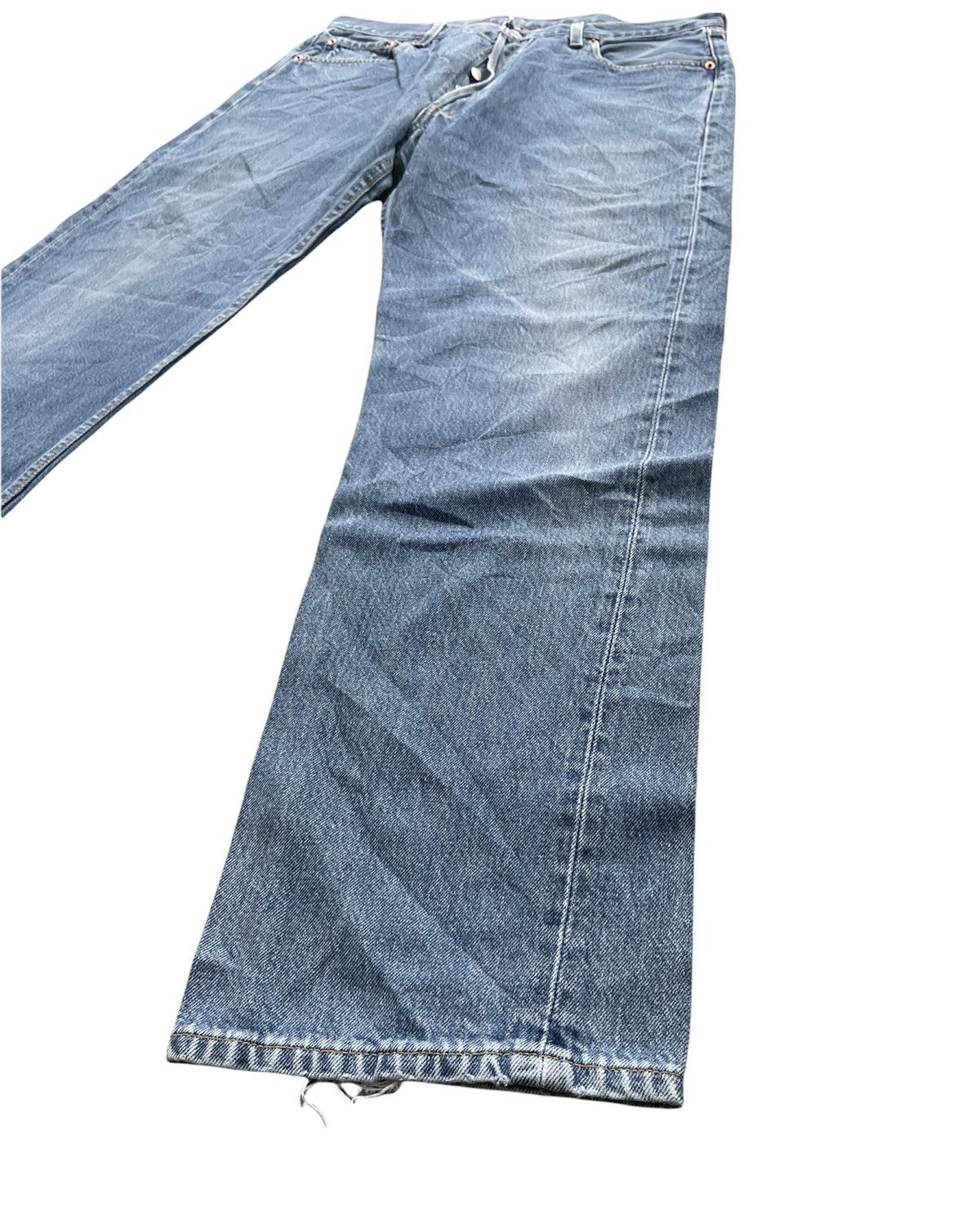 Levi's Vintage Levi’s 501 1997 Usa Aging Wash Denim Size US 35 - 2 Thumbnail