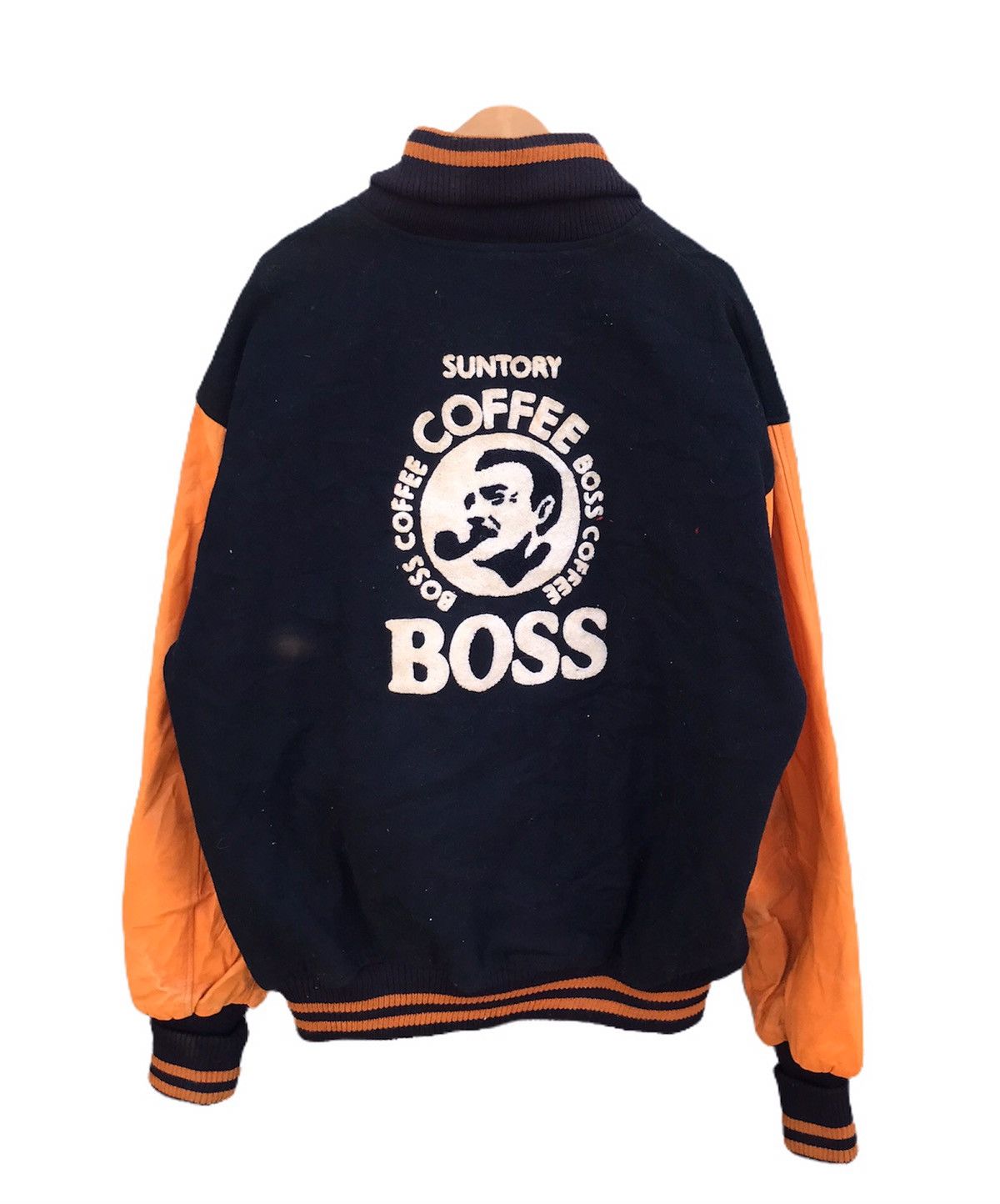 Vintage Vintage Suntory Coffee boss varsity jacket Size US L / EU 52-54 / 3 - 1 Thumbnail