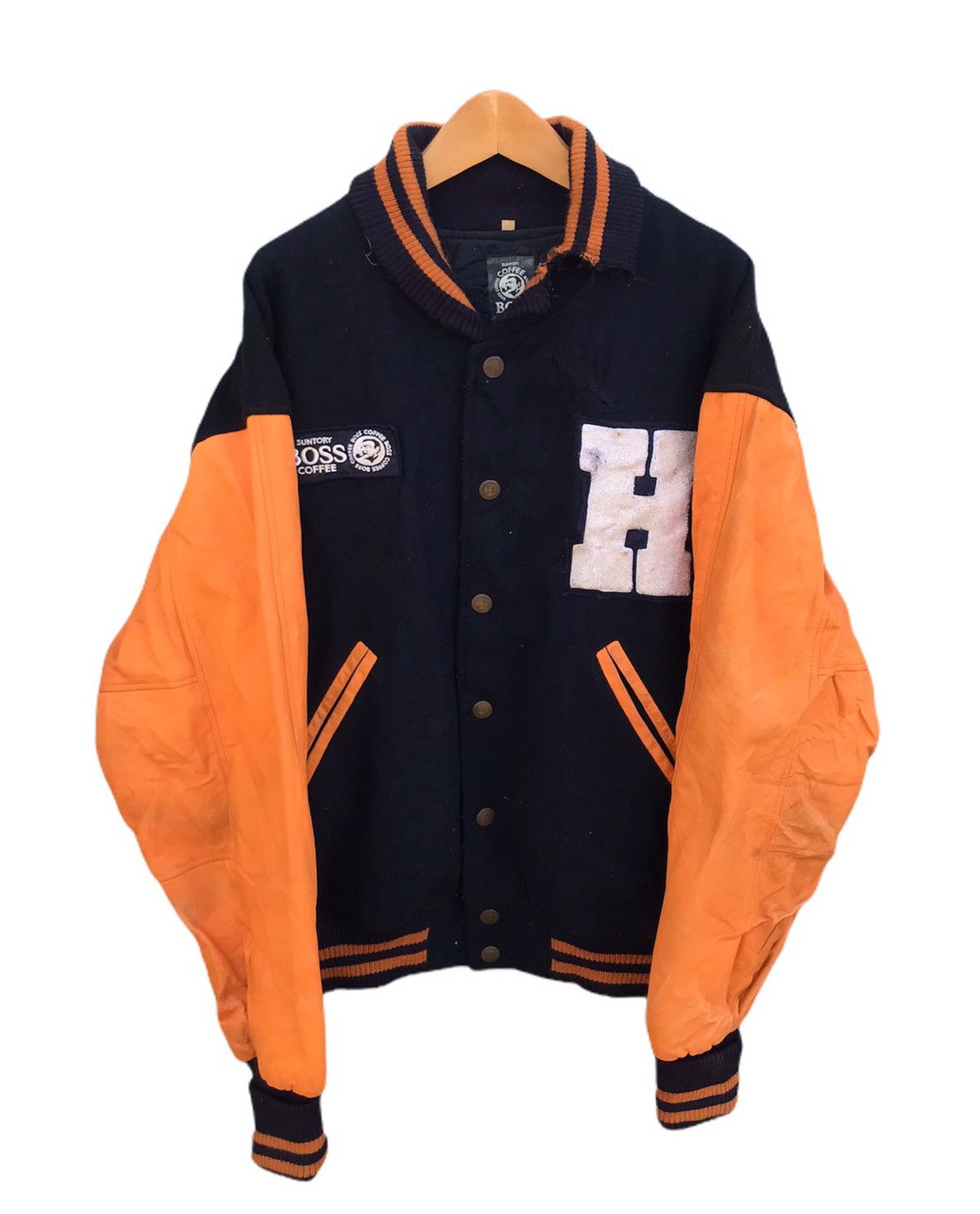 Vintage Vintage Suntory Coffee boss varsity jacket Size US L / EU 52-54 / 3 - 6 Thumbnail