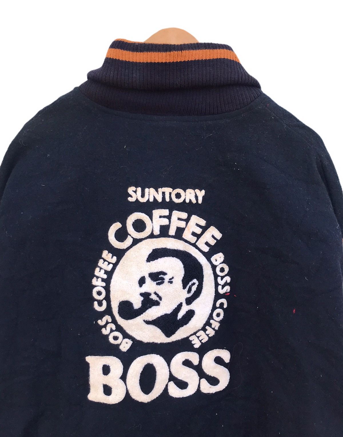 Vintage Vintage Suntory Coffee boss varsity jacket Size US L / EU 52-54 / 3 - 2 Thumbnail