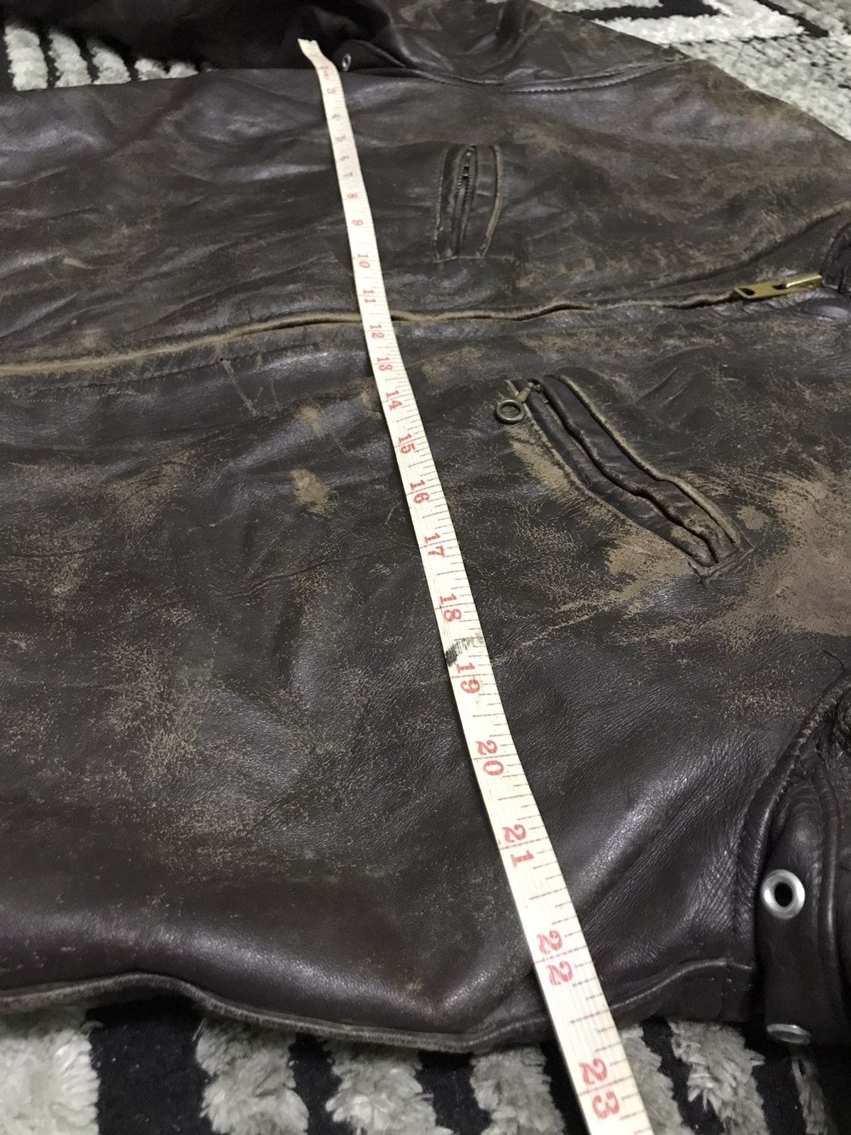Genuine Leather Vintage 80s Leather jacket kanye west style Size US M / EU 48-50 / 2 - 12 Thumbnail