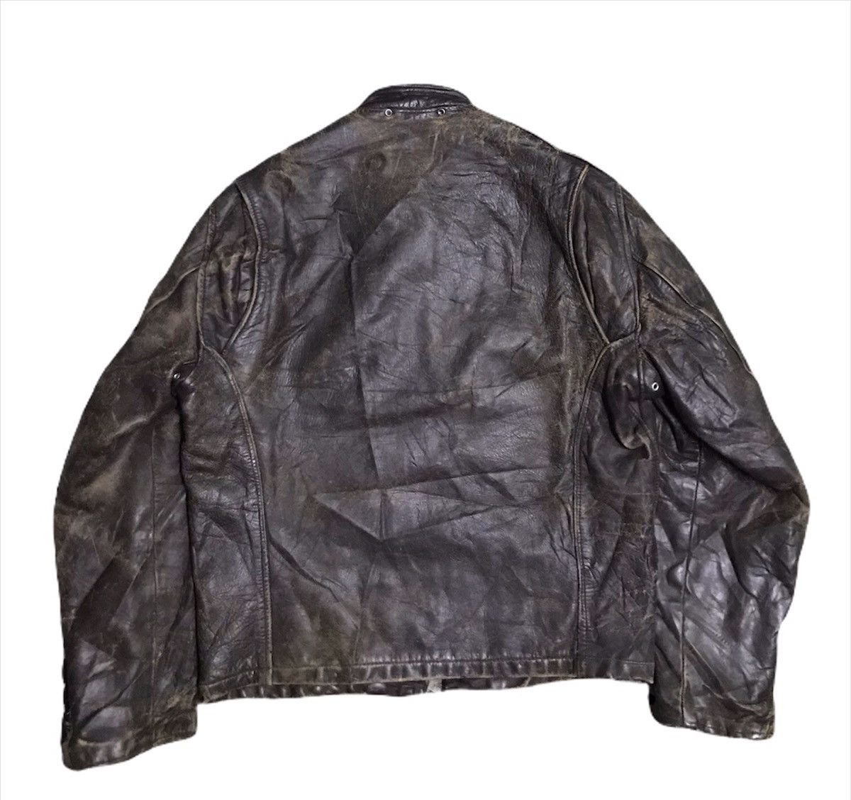 Genuine Leather Vintage 80s Leather jacket kanye west style Size US M / EU 48-50 / 2 - 5 Thumbnail