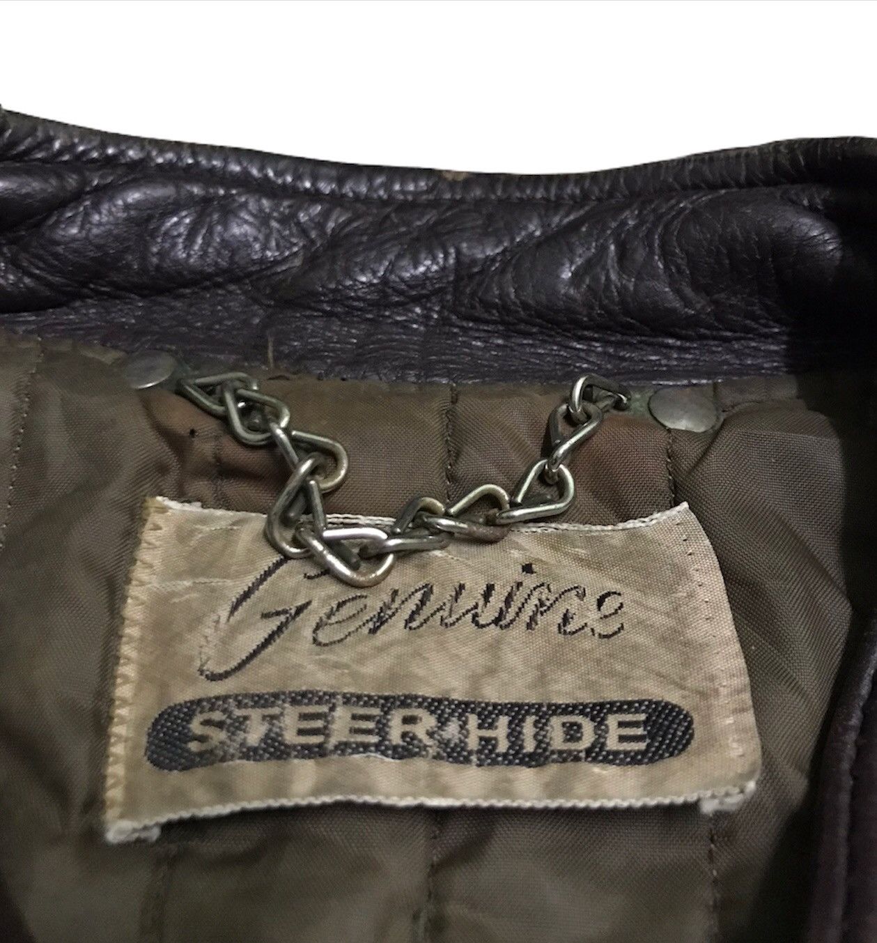 Genuine Leather Vintage 80s Leather jacket kanye west style Size US M / EU 48-50 / 2 - 3 Thumbnail