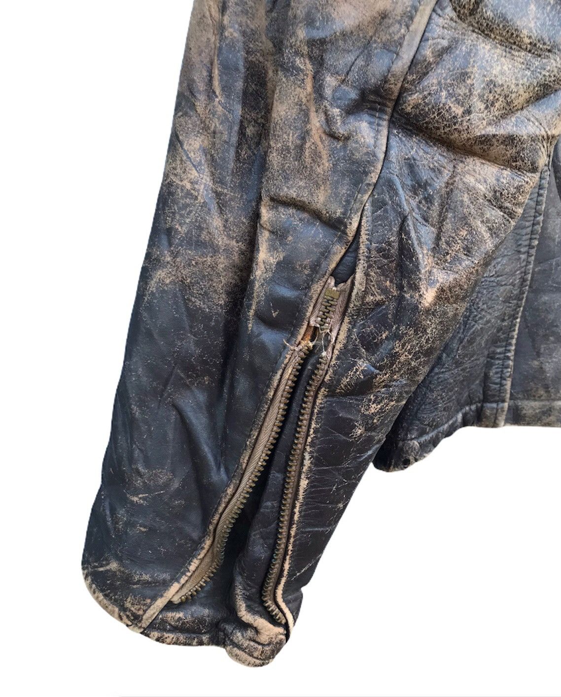 Genuine Leather Vintage 80s Leather jacket kanye west style Size US M / EU 48-50 / 2 - 9 Thumbnail