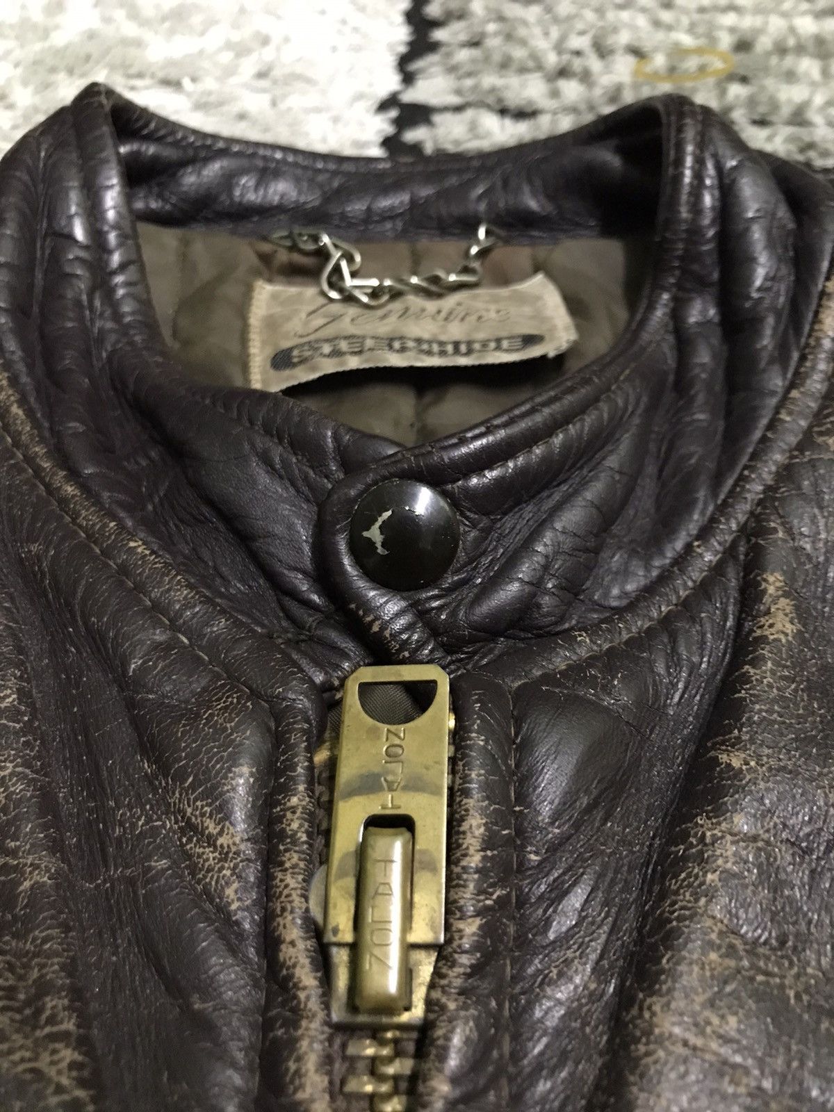 Genuine Leather Vintage 80s Leather jacket kanye west style Size US M / EU 48-50 / 2 - 11 Thumbnail