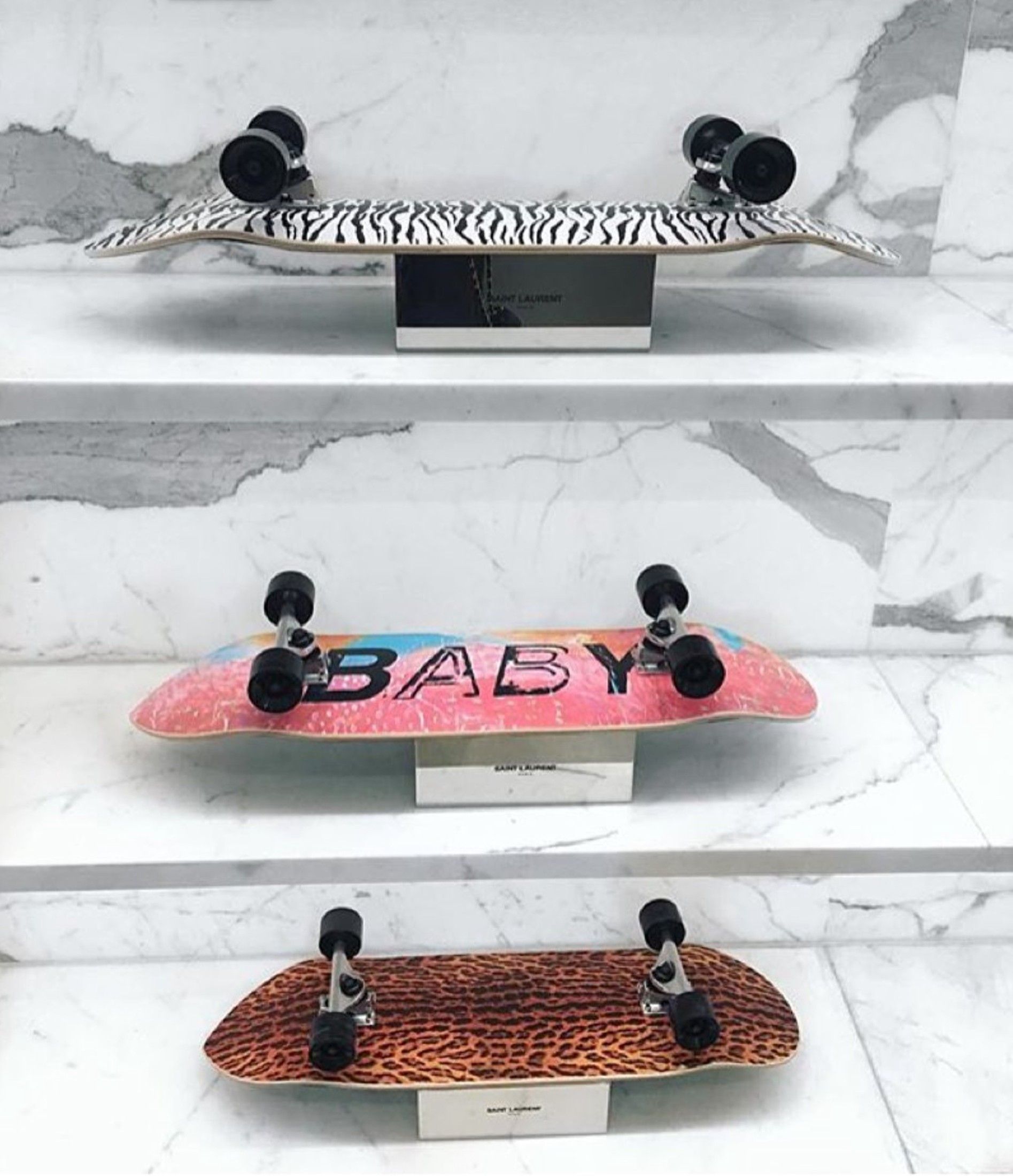 Hedi Slimane × Saint Laurent Paris RARE SS16 SURF SOUND "BABY" MULTICOLOUR SKATEBOARD Size ONE SIZE - 12 Thumbnail