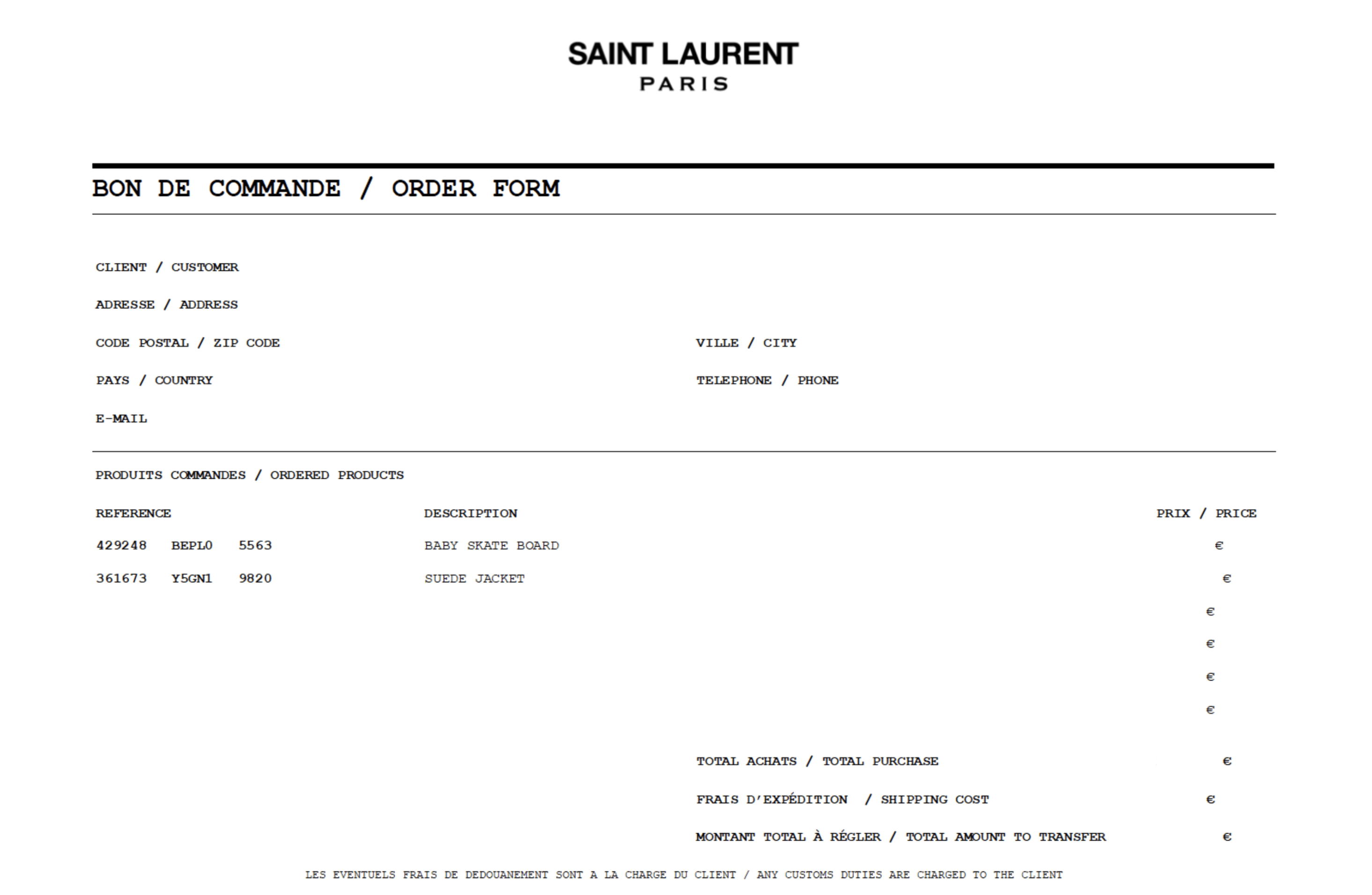 Hedi Slimane × Saint Laurent Paris RARE SS16 SURF SOUND "BABY" MULTICOLOUR SKATEBOARD Size ONE SIZE - 14 Thumbnail