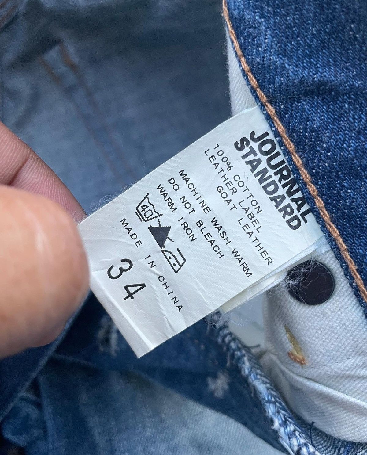 Japanese Brand × Journal Standard Journal Standard Selvedge Aging Wash Denim Size US 29 - 9 Thumbnail