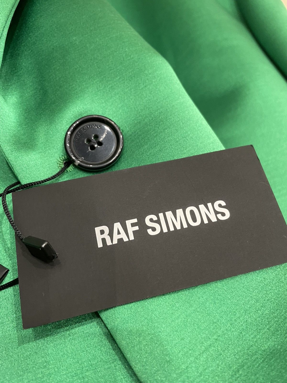 Raf Simons HOLY GRAIL EMERALD GREEN DUCHESS SATIN CHESTERFIELD COAT Size US M / EU 48-50 / 2 - 14 Thumbnail