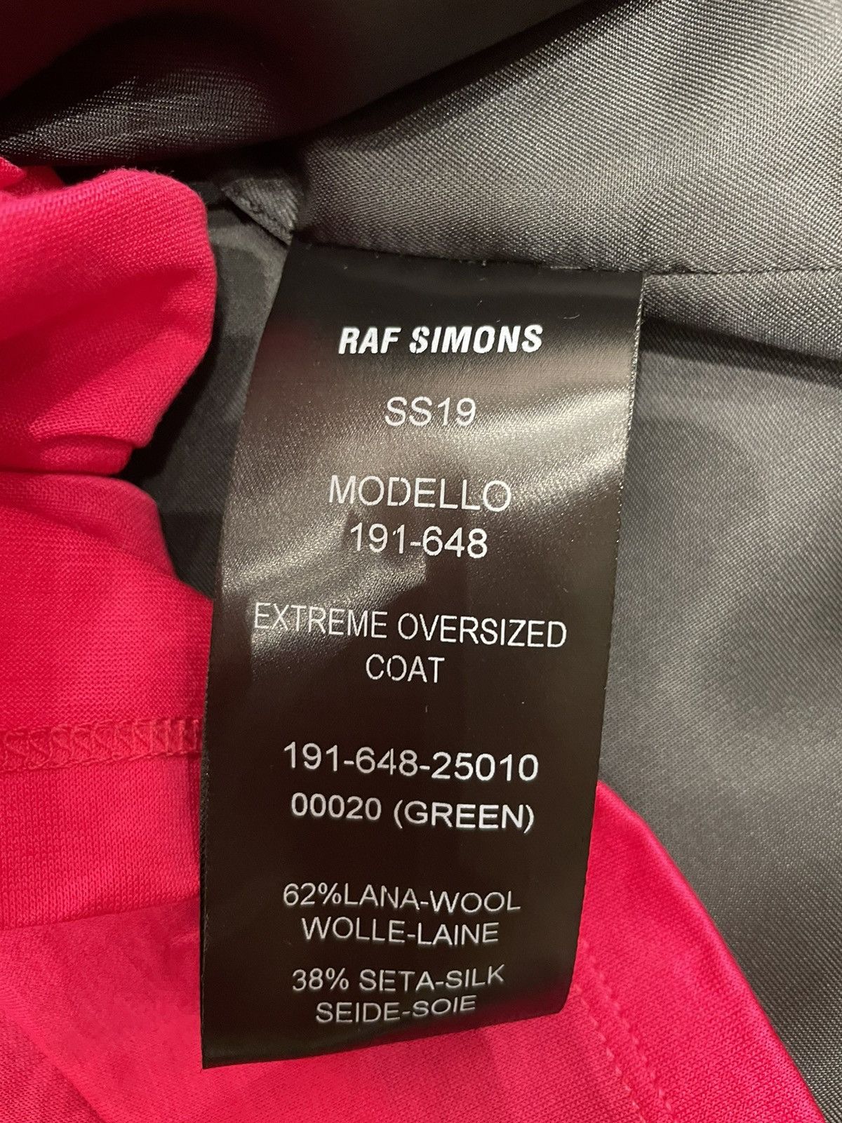 Raf Simons HOLY GRAIL EMERALD GREEN DUCHESS SATIN CHESTERFIELD COAT Size US M / EU 48-50 / 2 - 16 Thumbnail