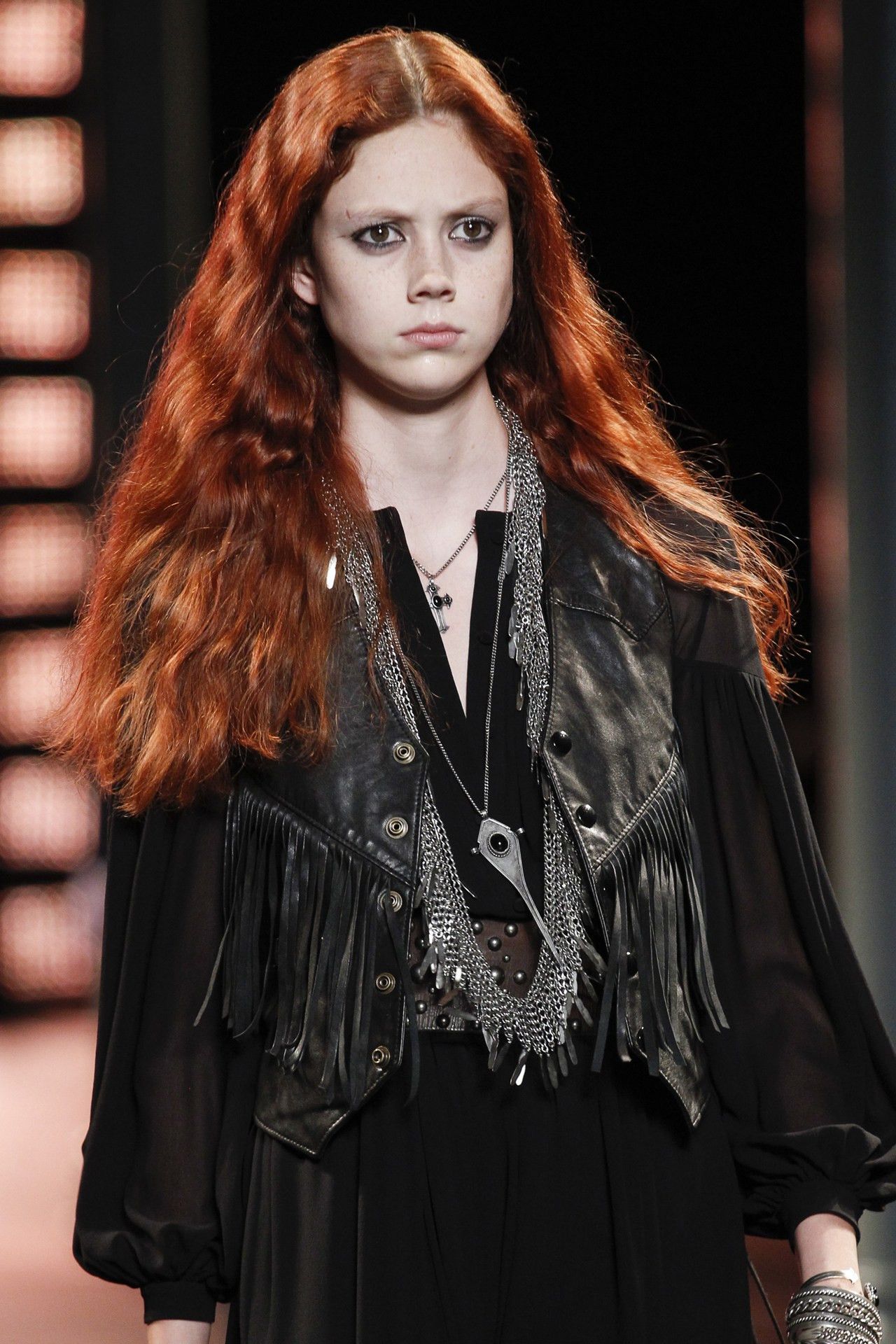 Hedi Slimane × Saint Laurent Paris HOLYGRAIL SS15 PSYCH ROCK FEATHER CHAIN SILVER NECKLACE Size ONE SIZE - 17 Thumbnail