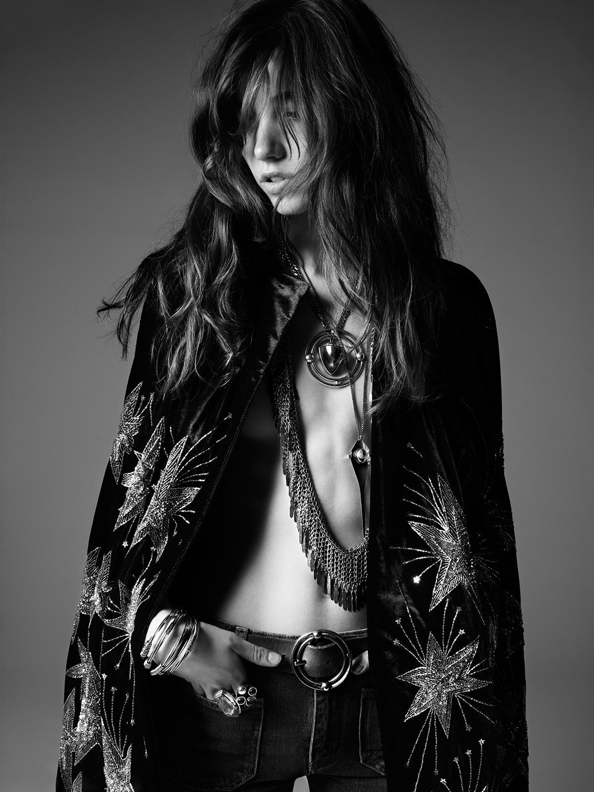 Hedi Slimane × Saint Laurent Paris HOLYGRAIL SS15 PSYCH ROCK FEATHER CHAIN SILVER NECKLACE Size ONE SIZE - 21 Thumbnail