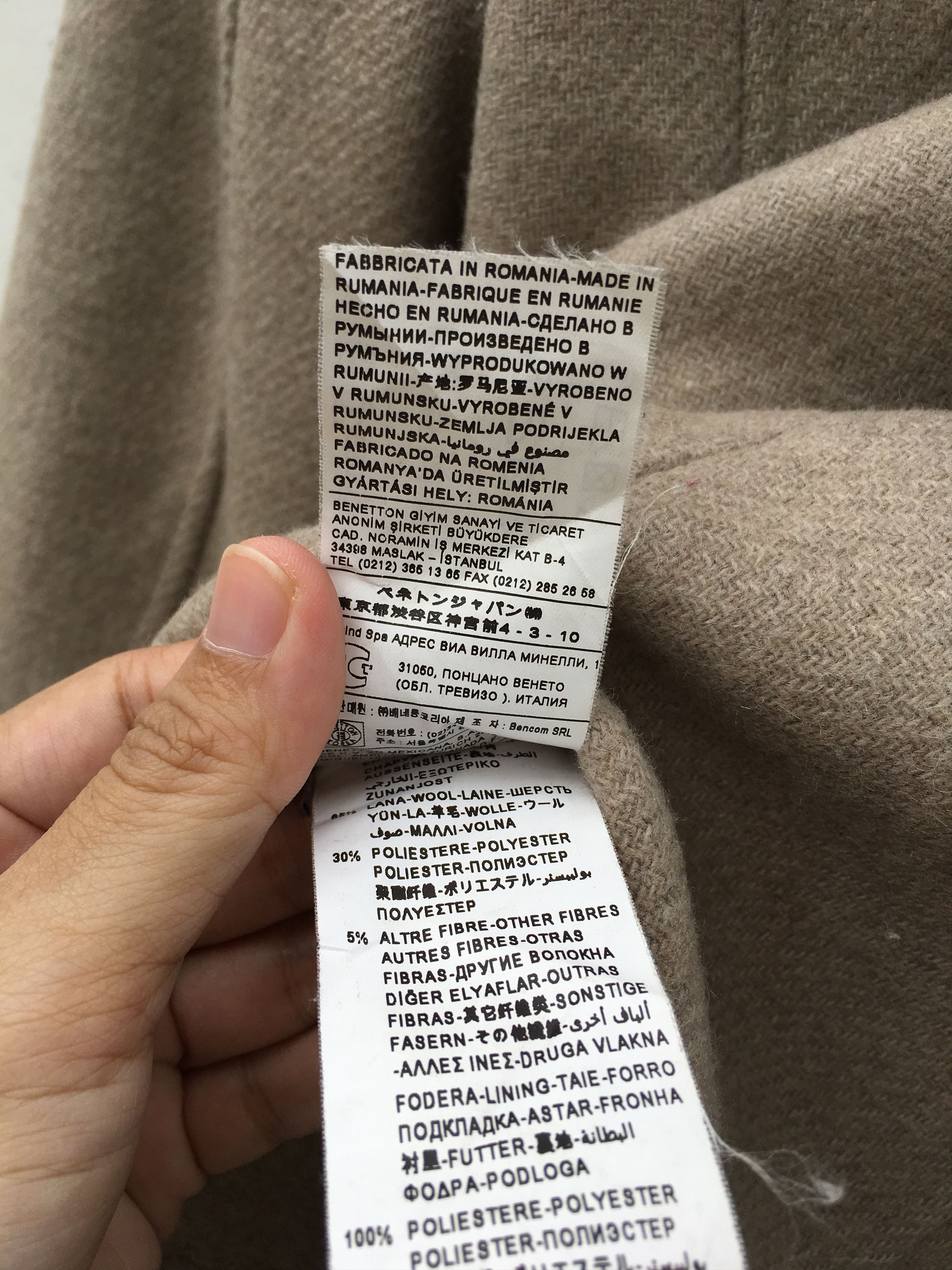 Benetton Vintage Stile Benetton Wool Jacket brown Size US M / EU 48-50 / 2 - 15 Thumbnail