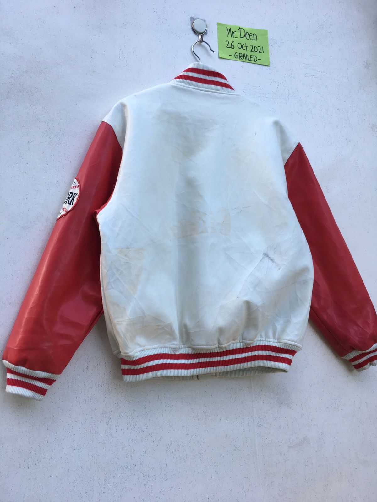 New York Yankees Rare Vintage New York Yankees Leather Jacket Size US L / EU 52-54 / 3 - 15 Thumbnail