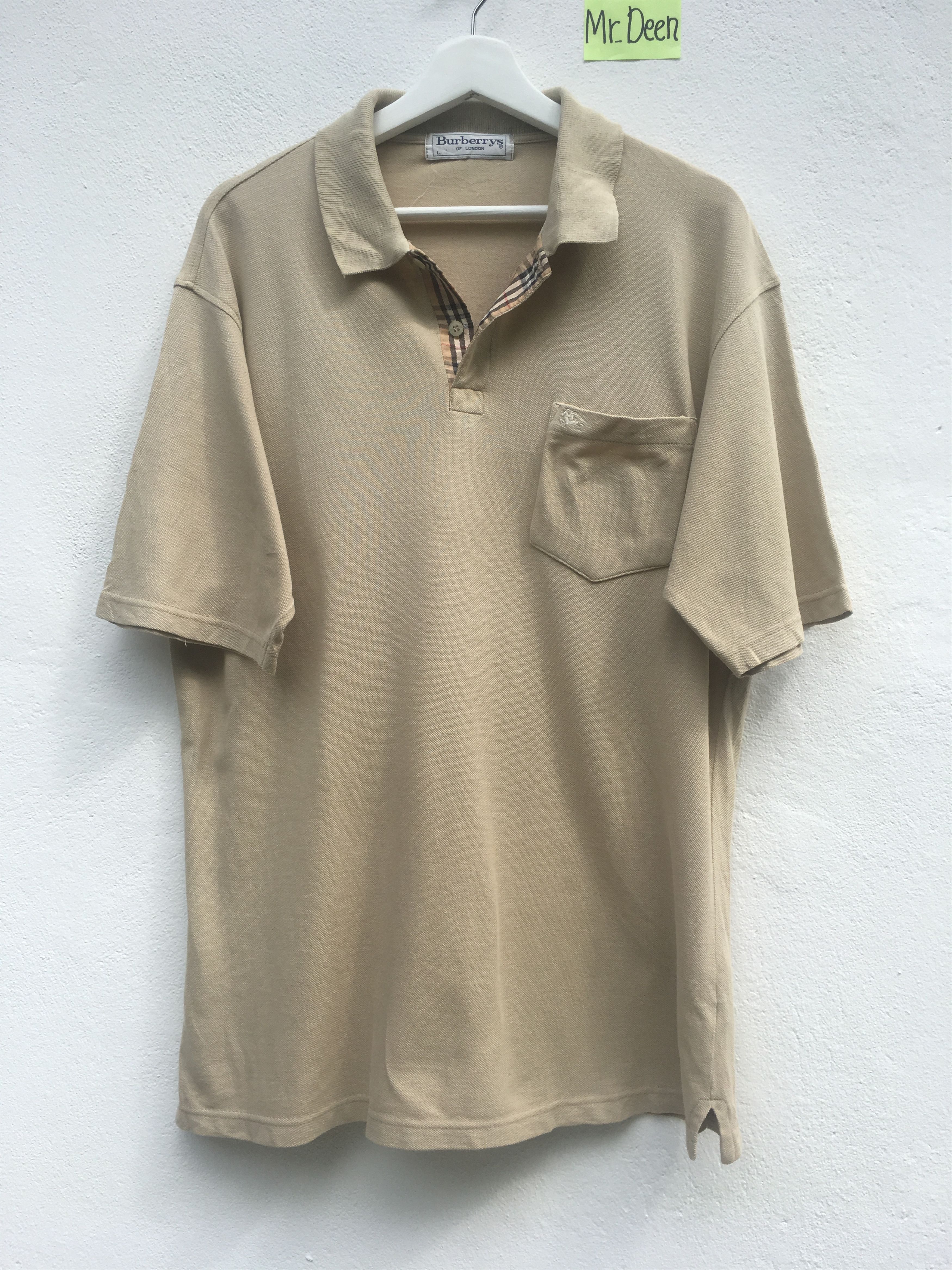 Burberry Burberry Vintage Polo Shirt Size US L / EU 52-54 / 3 - 1 Thumbnail