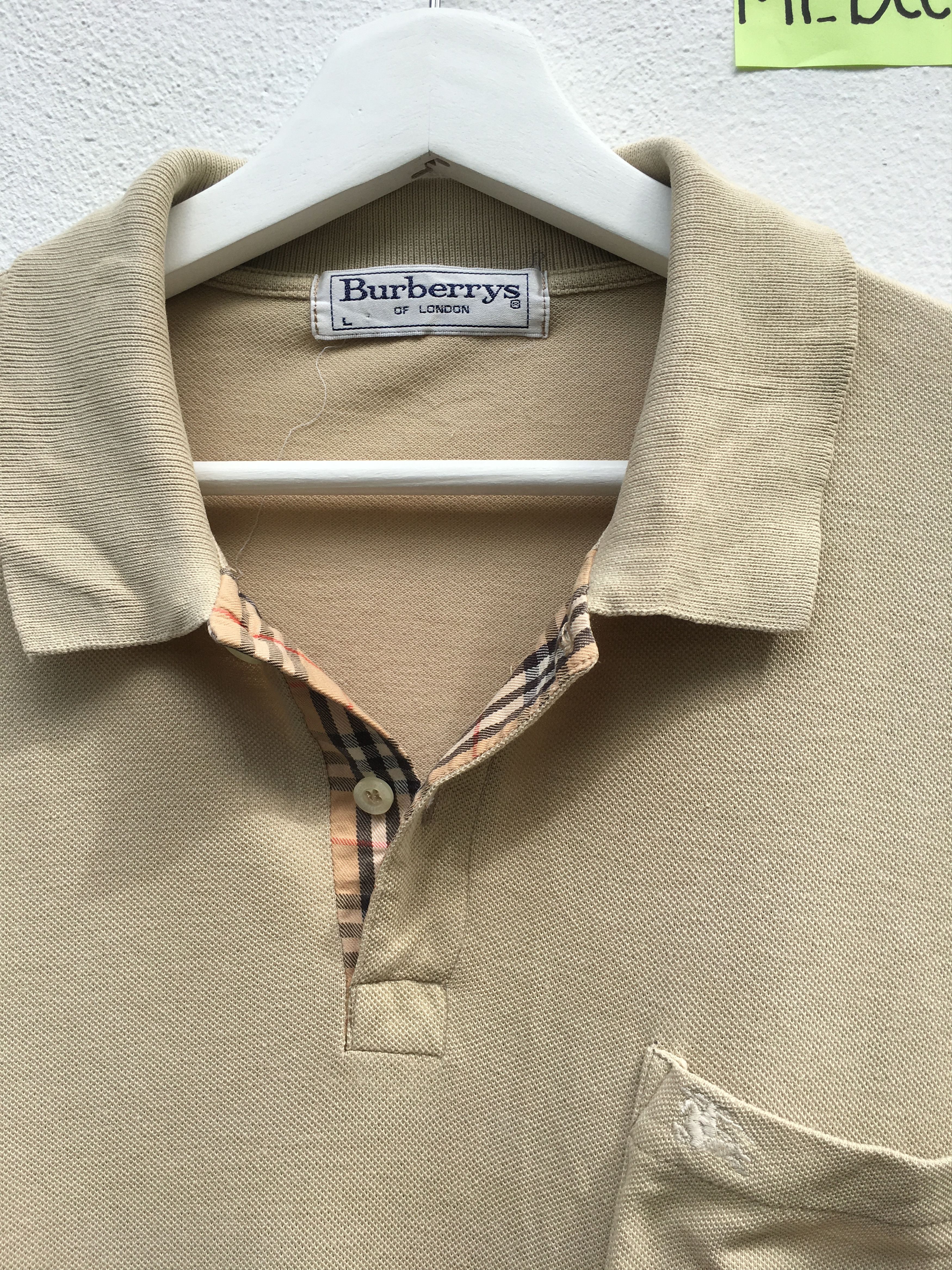 Burberry Burberry Vintage Polo Shirt Size US L / EU 52-54 / 3 - 7 Thumbnail