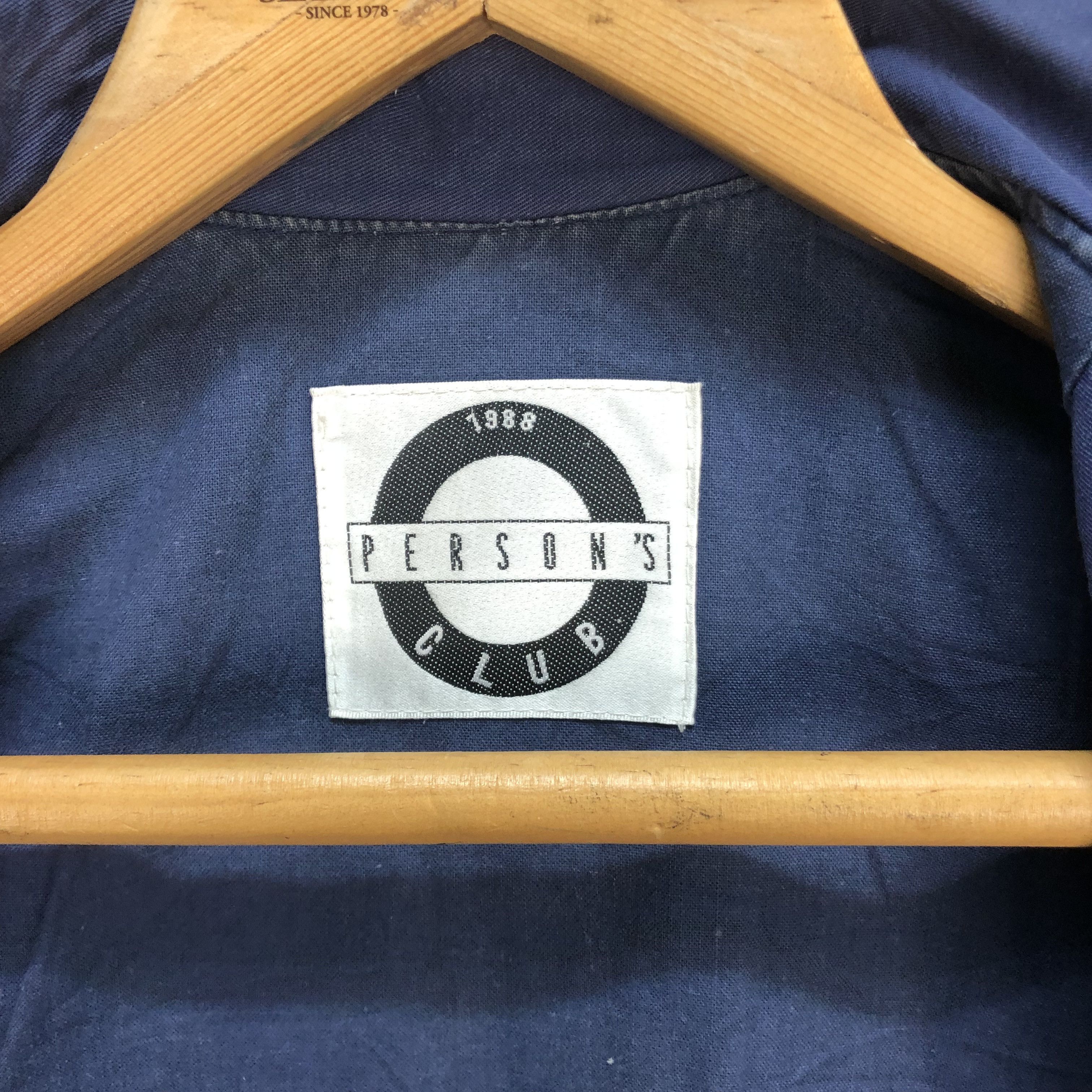 PERSON'S VINTAGE PERSON'S CLUB BIG LOGO CASUAL JACKET #5766-206 Size US M / EU 48-50 / 2 - 10 Thumbnail