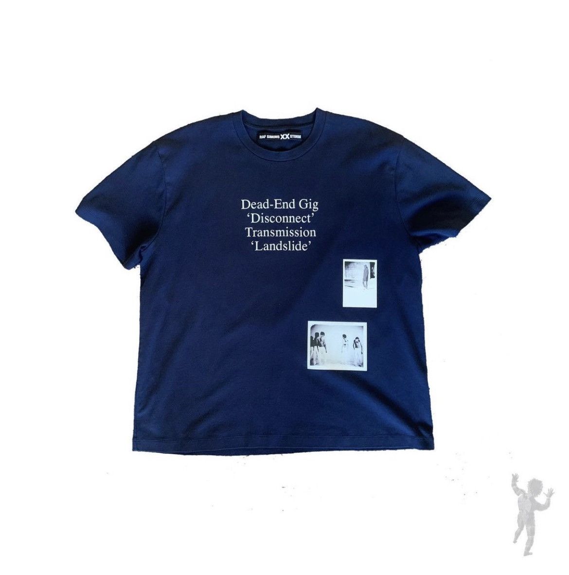 image of ★ Raf Simons X Storm, “Dead-End Gig” T-Shirt in Navy, Men's (Size 2XL)