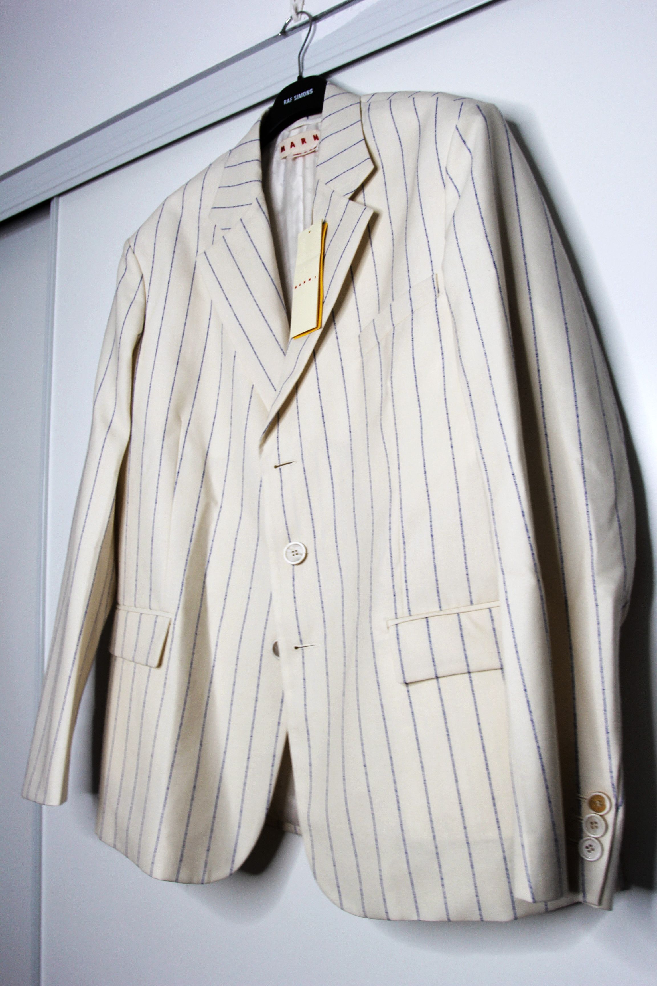 Marni BNWT SS22 MARNI PIN STRIPE WOL FRESCO JACKET 54 Size US L / EU 52-54 / 3 - 5 Thumbnail