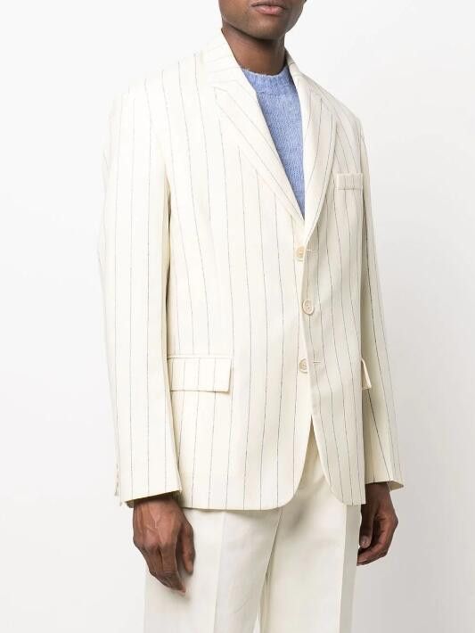 Marni BNWT SS22 MARNI PIN STRIPE WOL FRESCO JACKET 54 Size US L / EU 52-54 / 3 - 1 Thumbnail