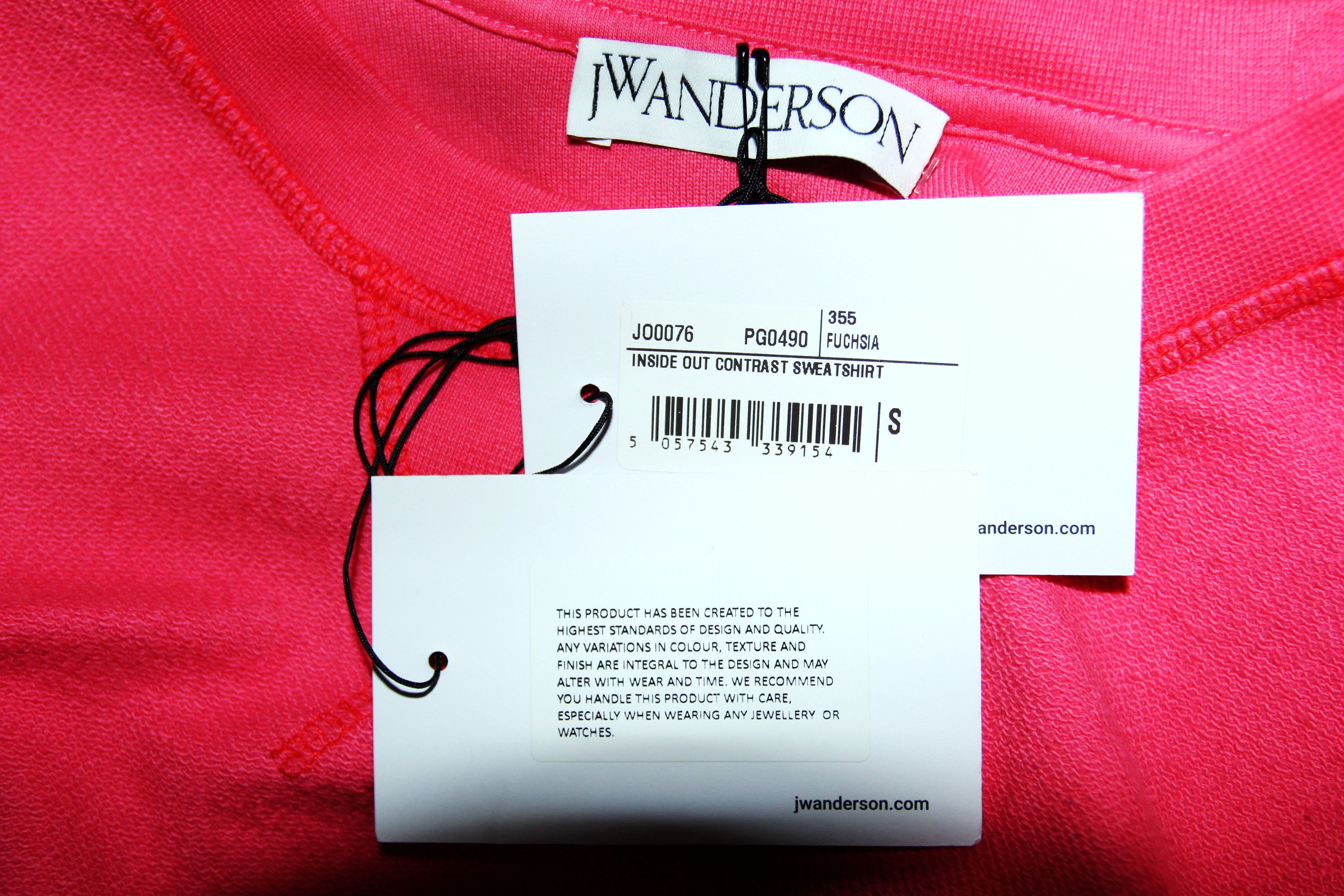 JW Anderson BNWT SS22 J.W.ANDERSON INSIDE OUT CONTRAST SWEATSHIRT S Size US S / EU 44-46 / 1 - 8 Thumbnail